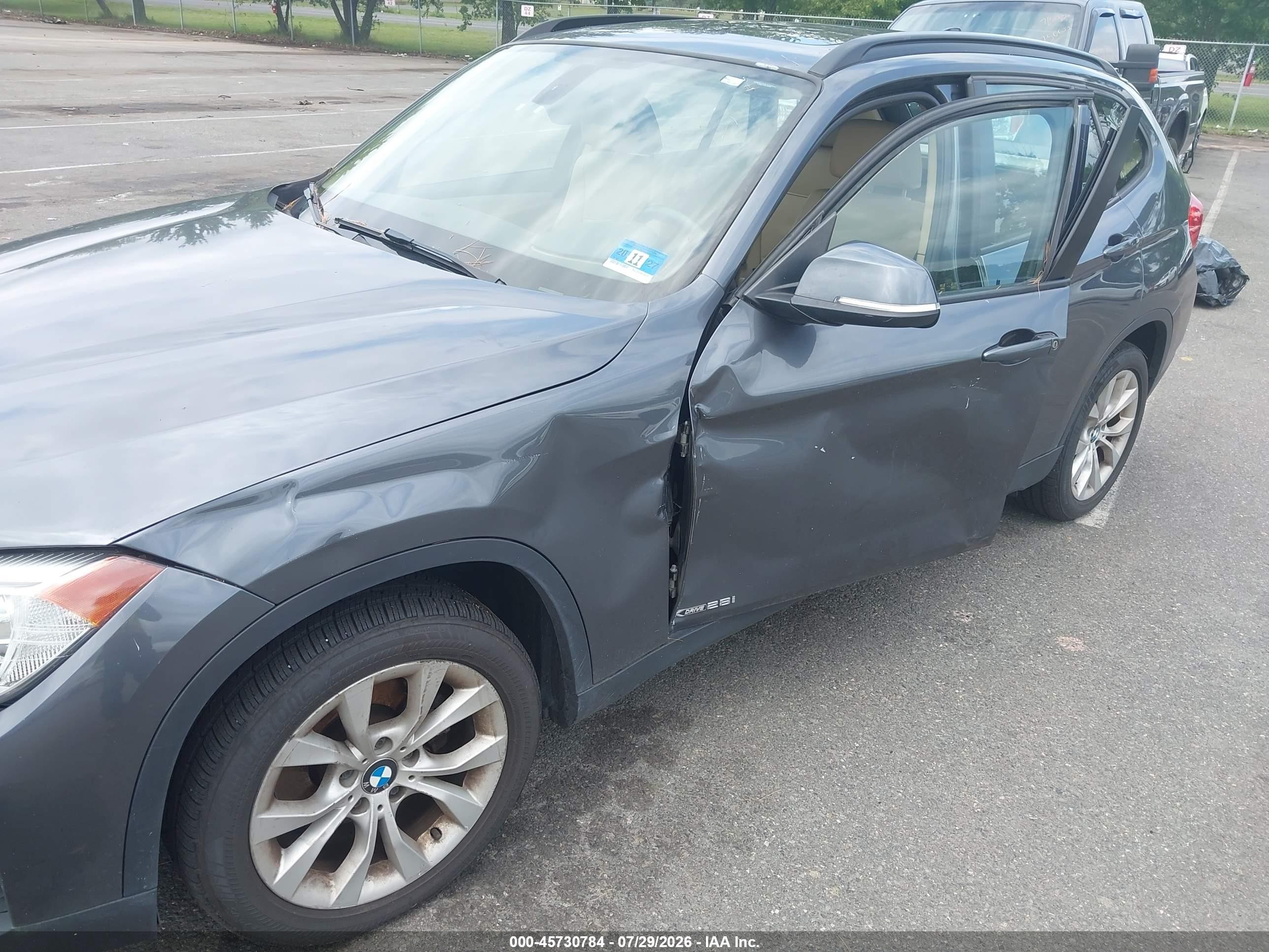 2013 Bmw X1 Xdrive28i Gray vin: WBAVL1C57DVR85431
