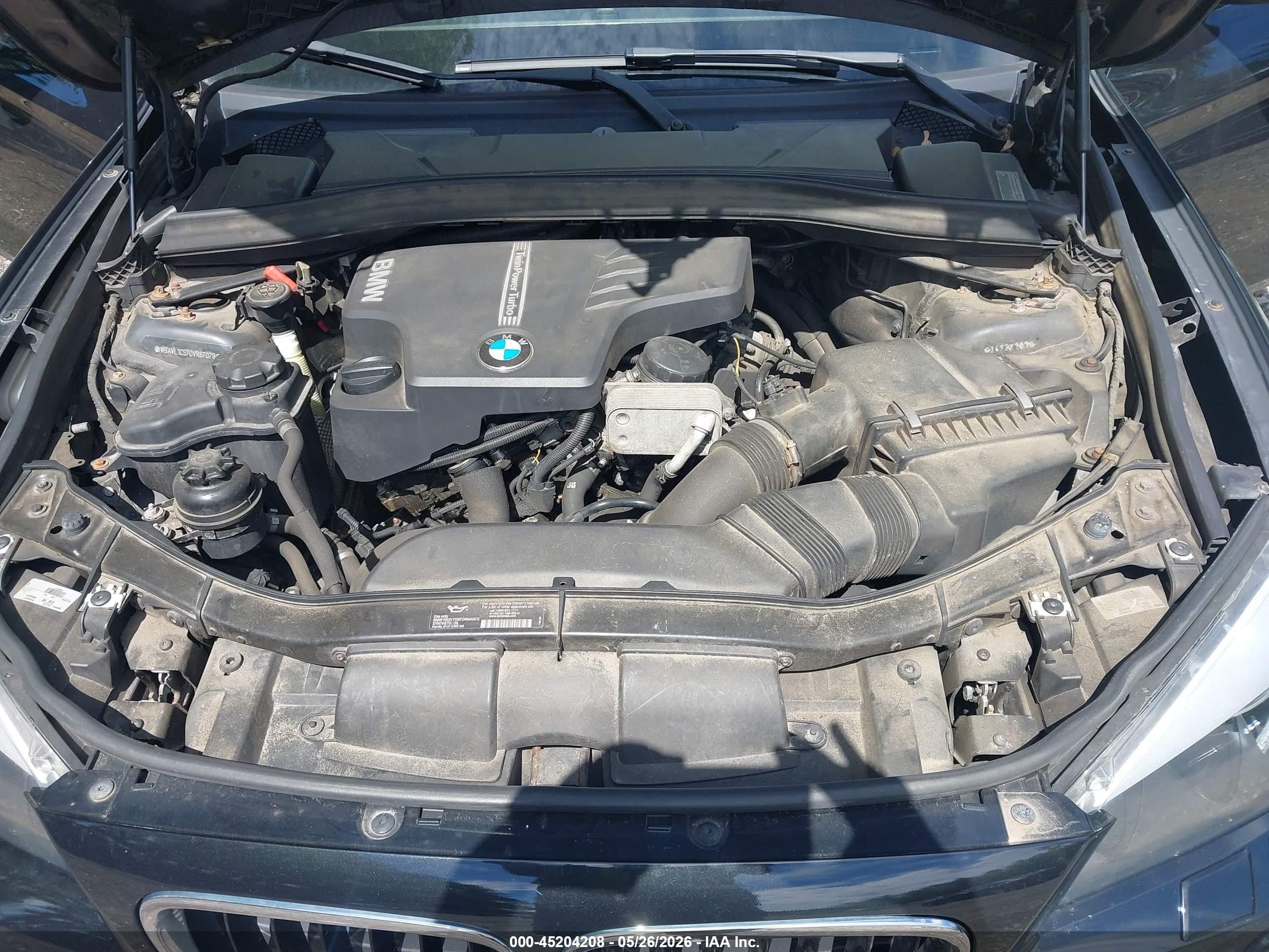 2013 Bmw X1 Xdrive28i Black vin: WBAVL1C57DVR87079