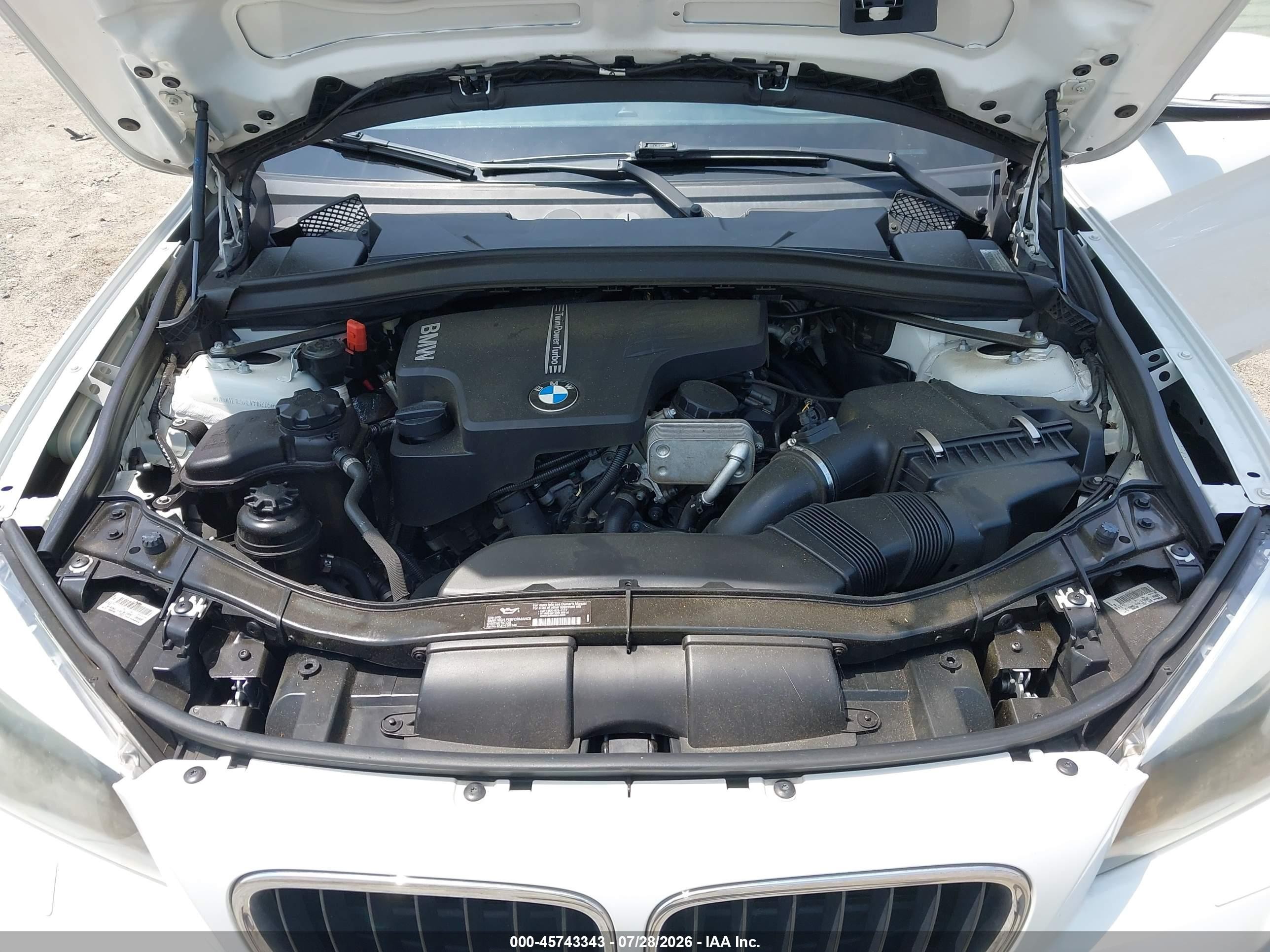 2014 Bmw X1 Xdrive28i White vin: WBAVL1C57EVY16995