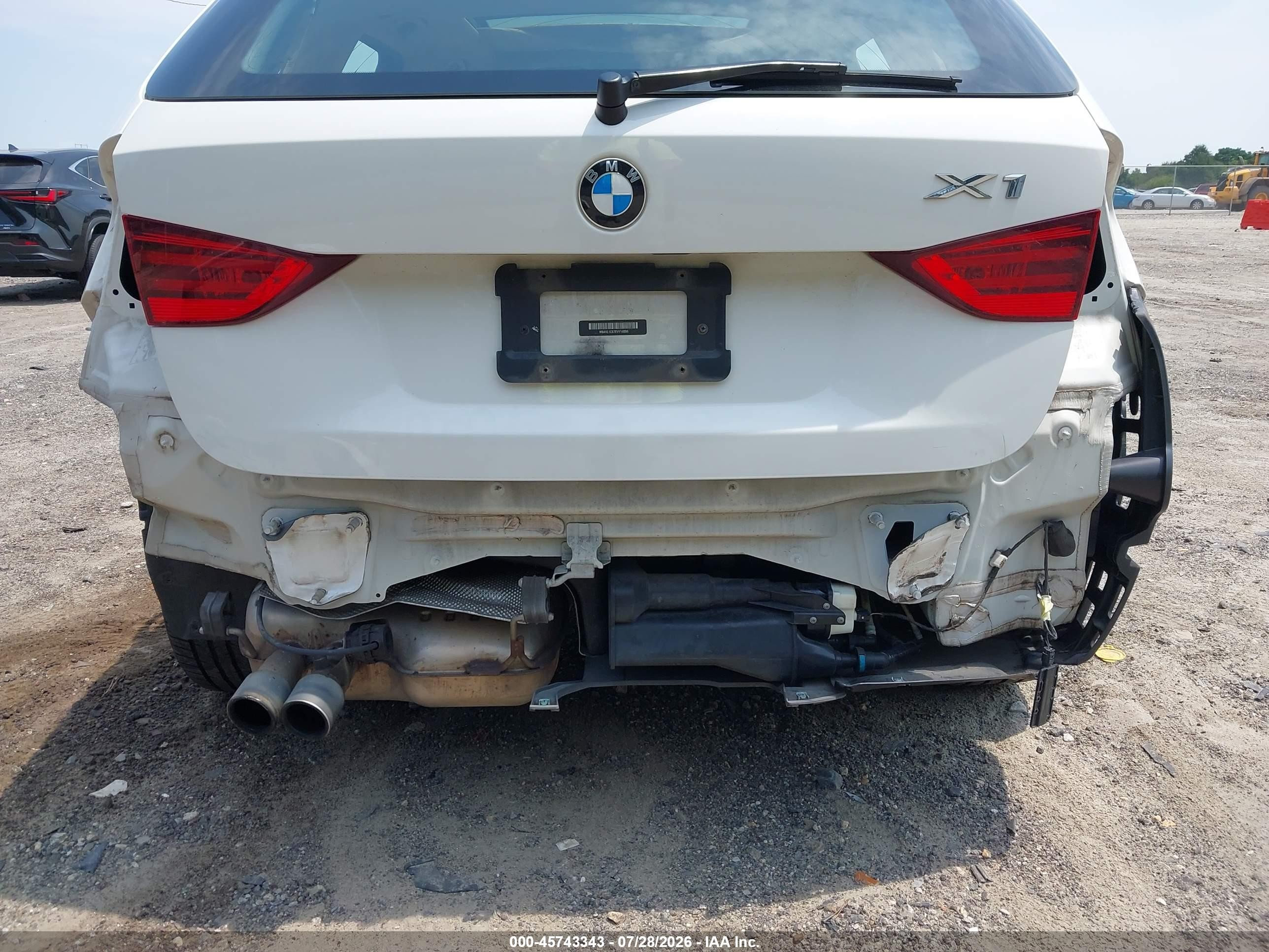 2014 Bmw X1 Xdrive28i White vin: WBAVL1C57EVY16995