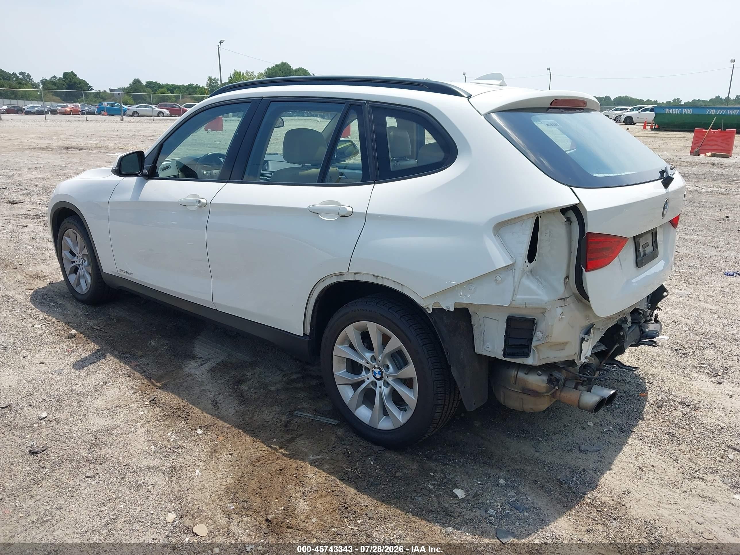 2014 Bmw X1 Xdrive28i White vin: WBAVL1C57EVY16995