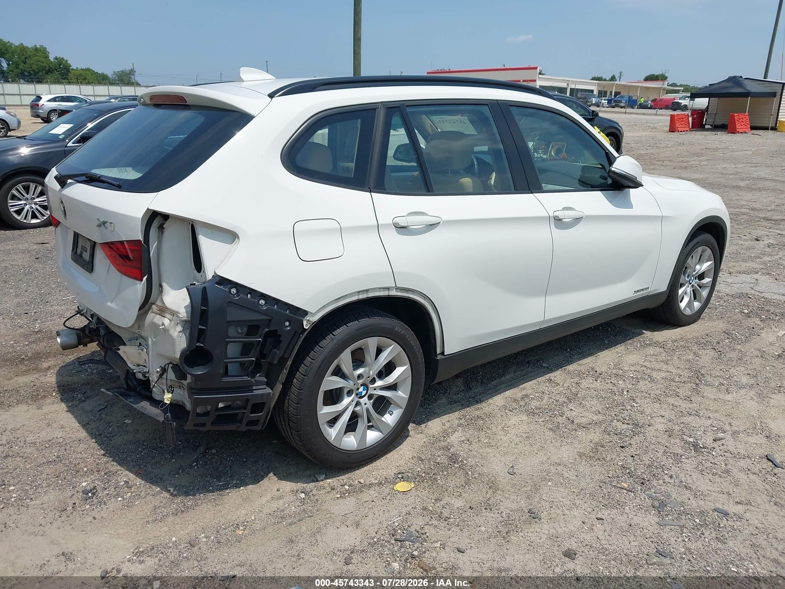 2014 Bmw X1 Xdrive28i White vin: WBAVL1C57EVY16995