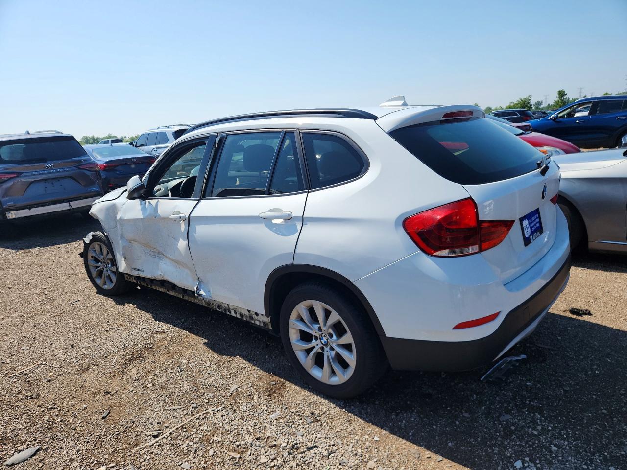 2014 Bmw X1 Xdrive28i White vin: WBAVL1C57EVY20240