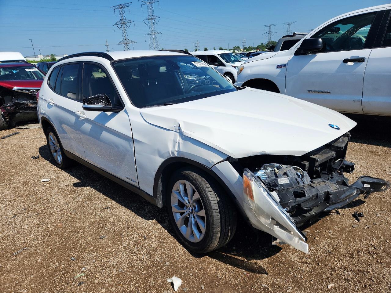 2014 Bmw X1 Xdrive28i White vin: WBAVL1C57EVY20240