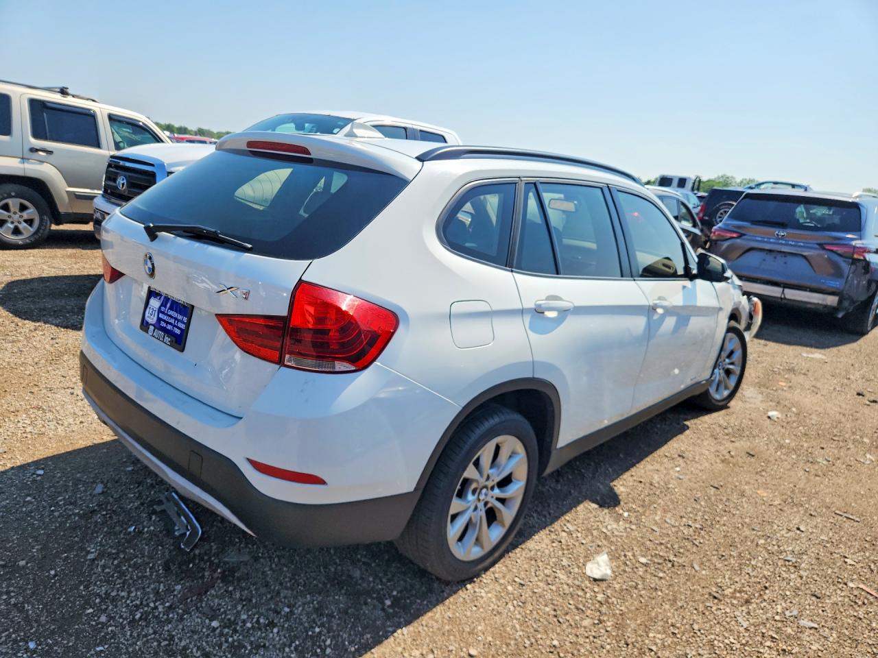 2014 Bmw X1 Xdrive28i White vin: WBAVL1C57EVY20240