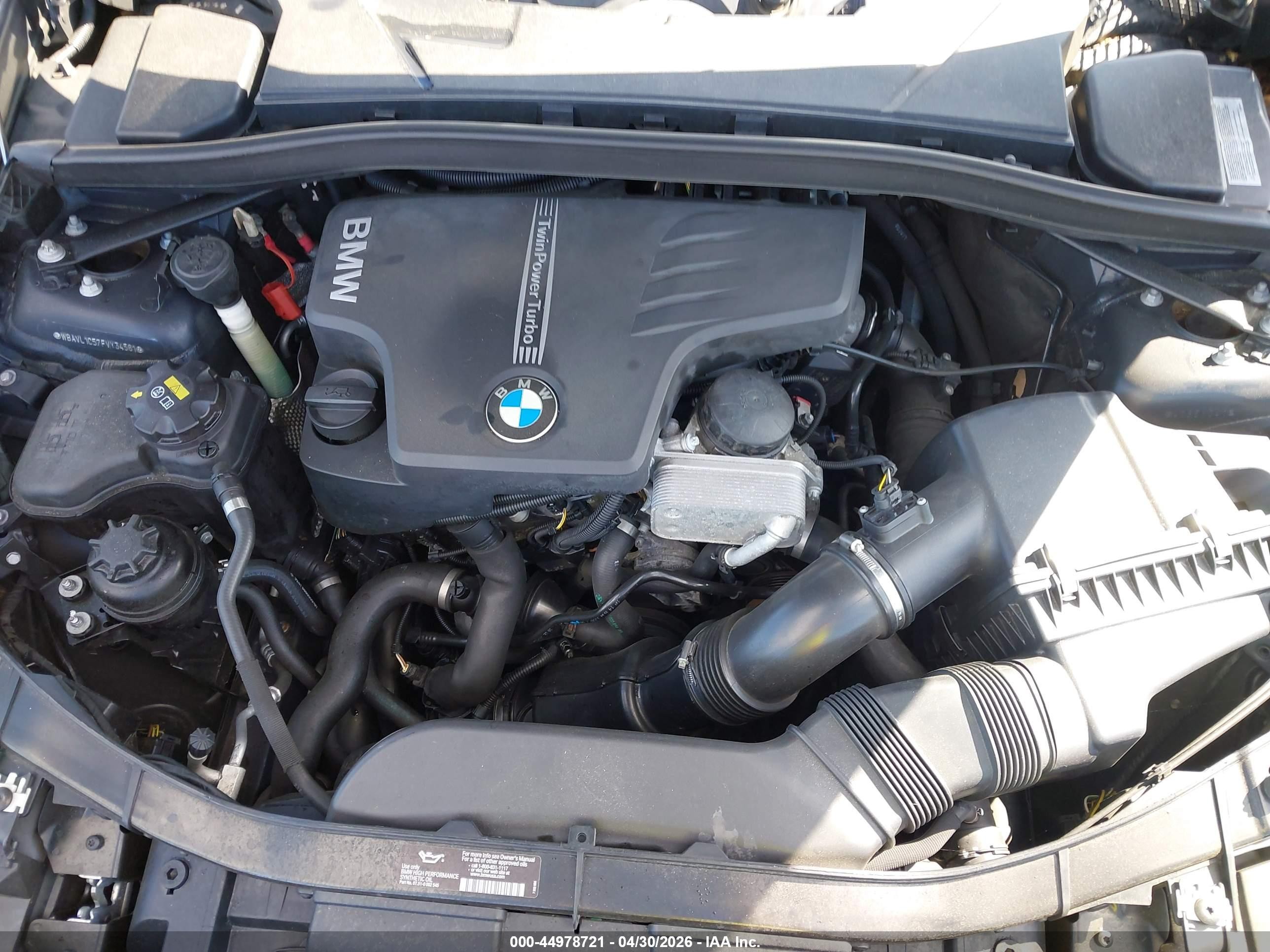 2015 Bmw X1 Xdrive28i Brown vin: WBAVL1C57FVY34561