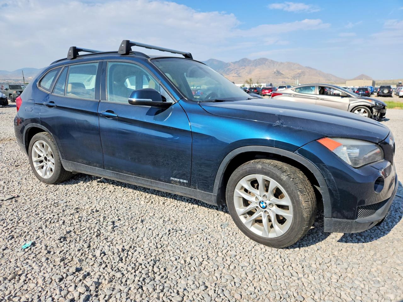 2015 Bmw X1 Xdrive28i Blue vin: WBAVL1C57FVY37511