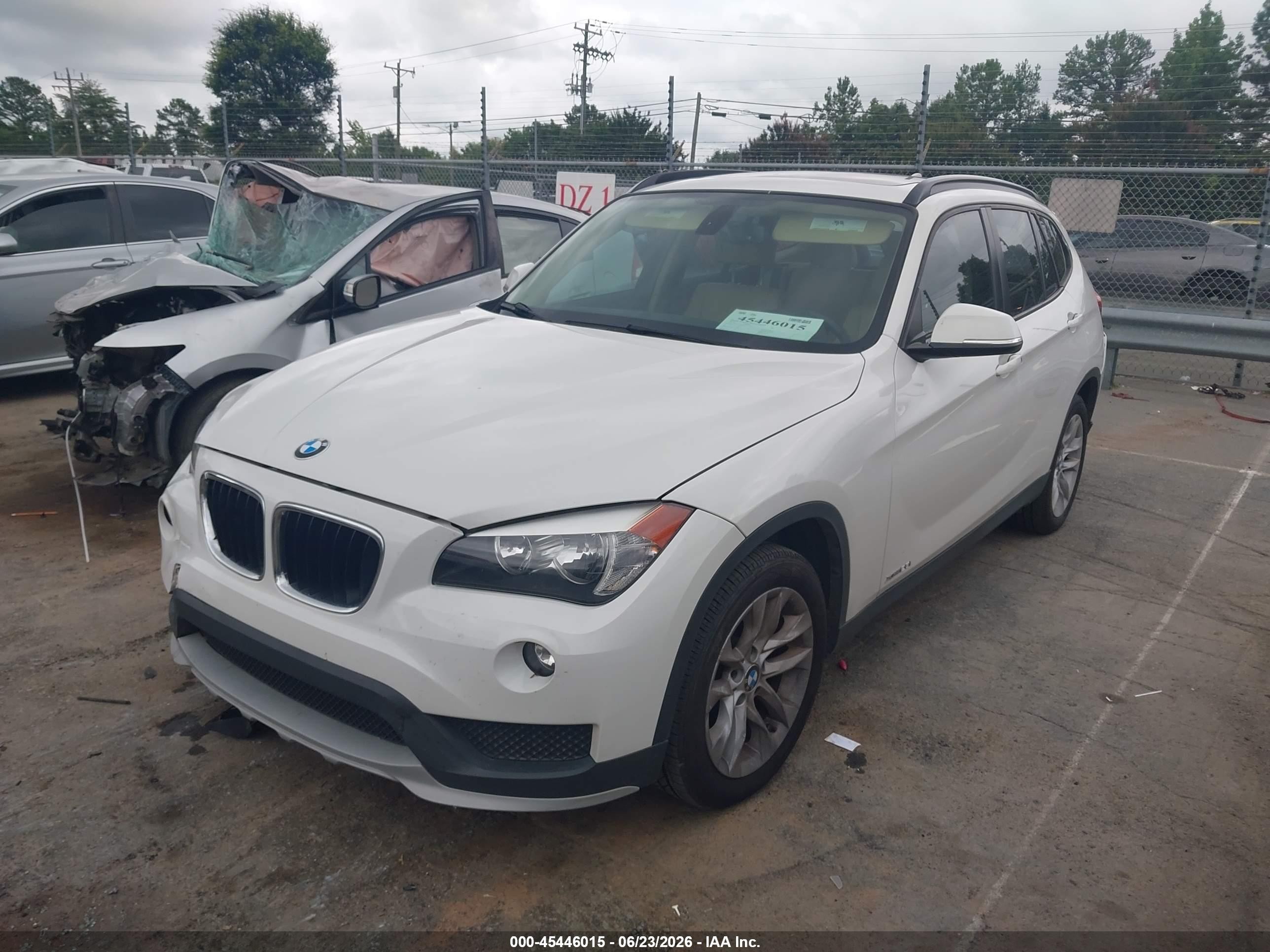 2015 Bmw X1 Xdrive28i White vin: WBAVL1C57FVY39176