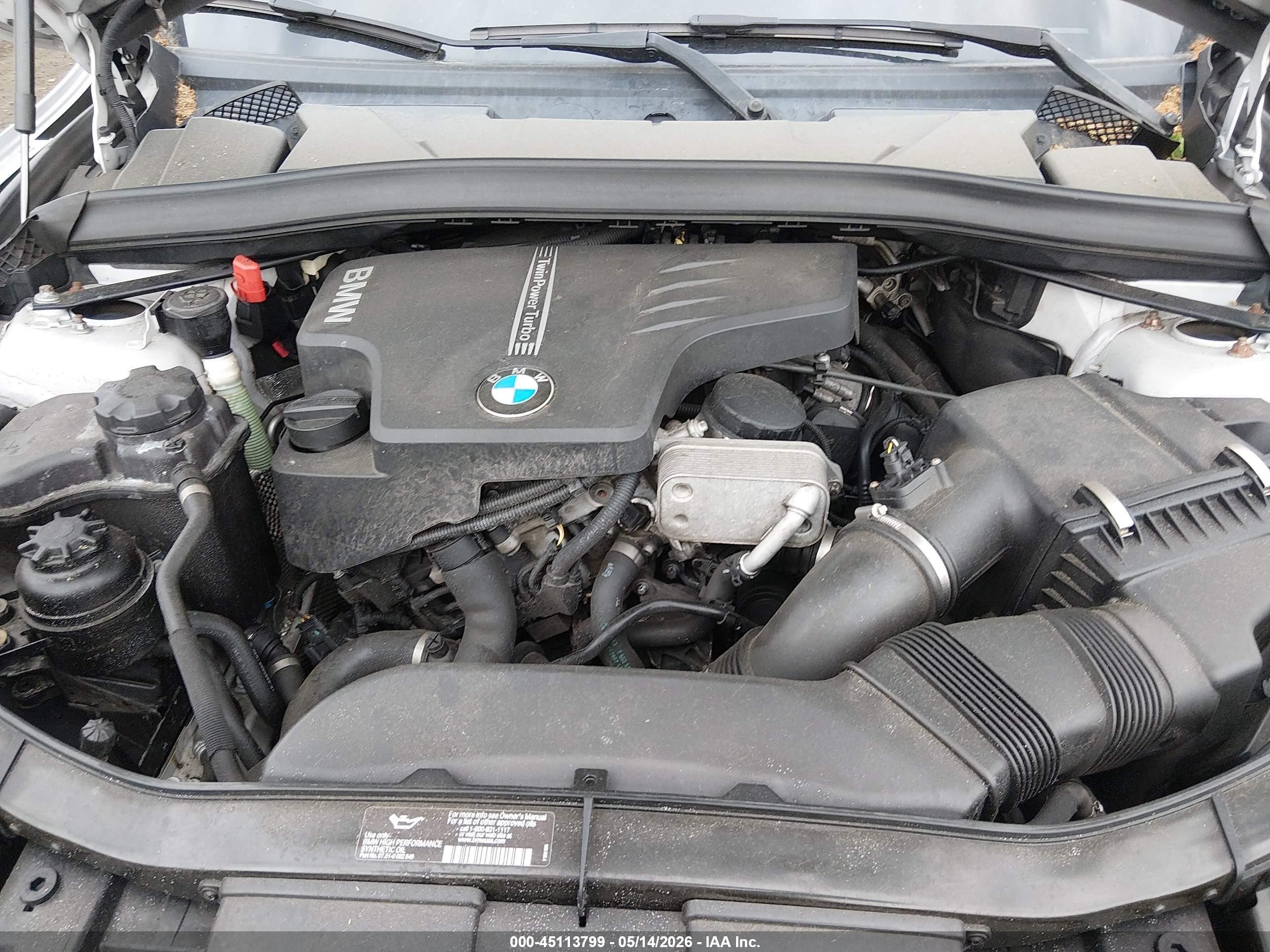 2013 Bmw X1 Xdrive28i Silver vin: WBAVL1C58DVR91965
