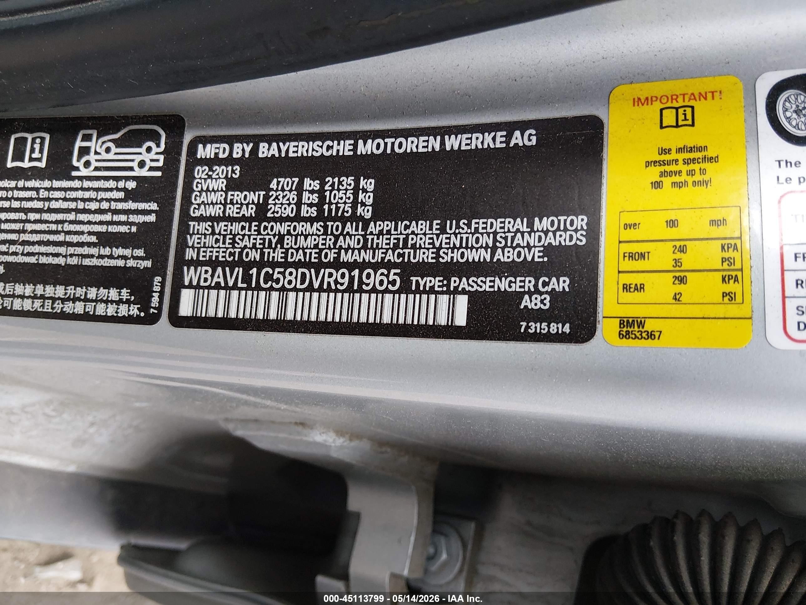 2013 Bmw X1 Xdrive28i Silver vin: WBAVL1C58DVR91965