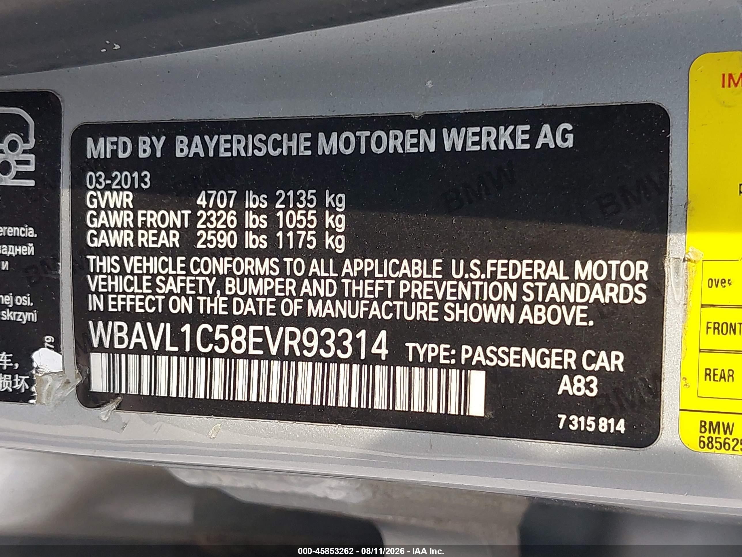 2014 Bmw X1 Xdrive28i Silver vin: WBAVL1C58EVR93314