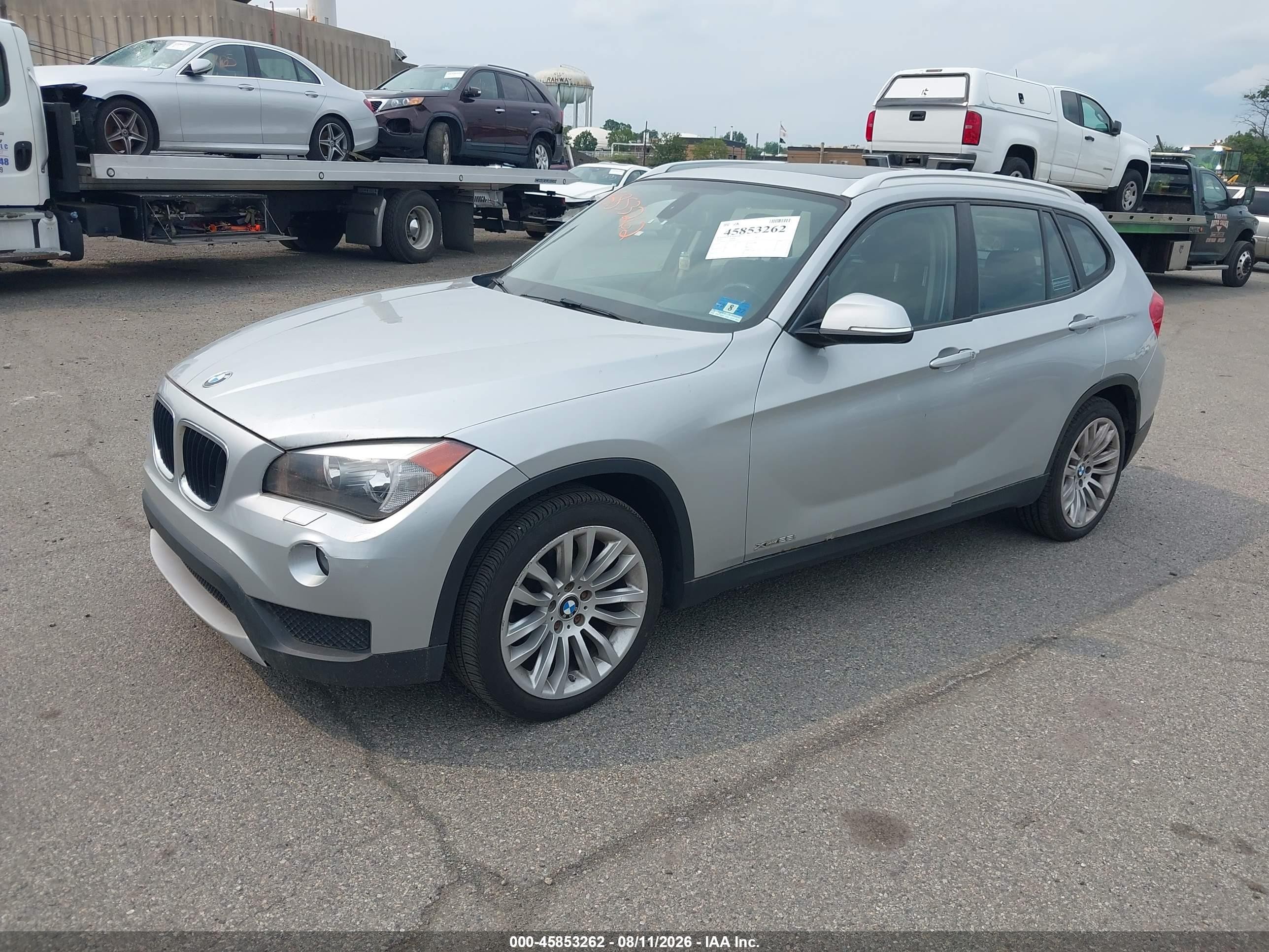 2014 Bmw X1 Xdrive28i Silver vin: WBAVL1C58EVR93314