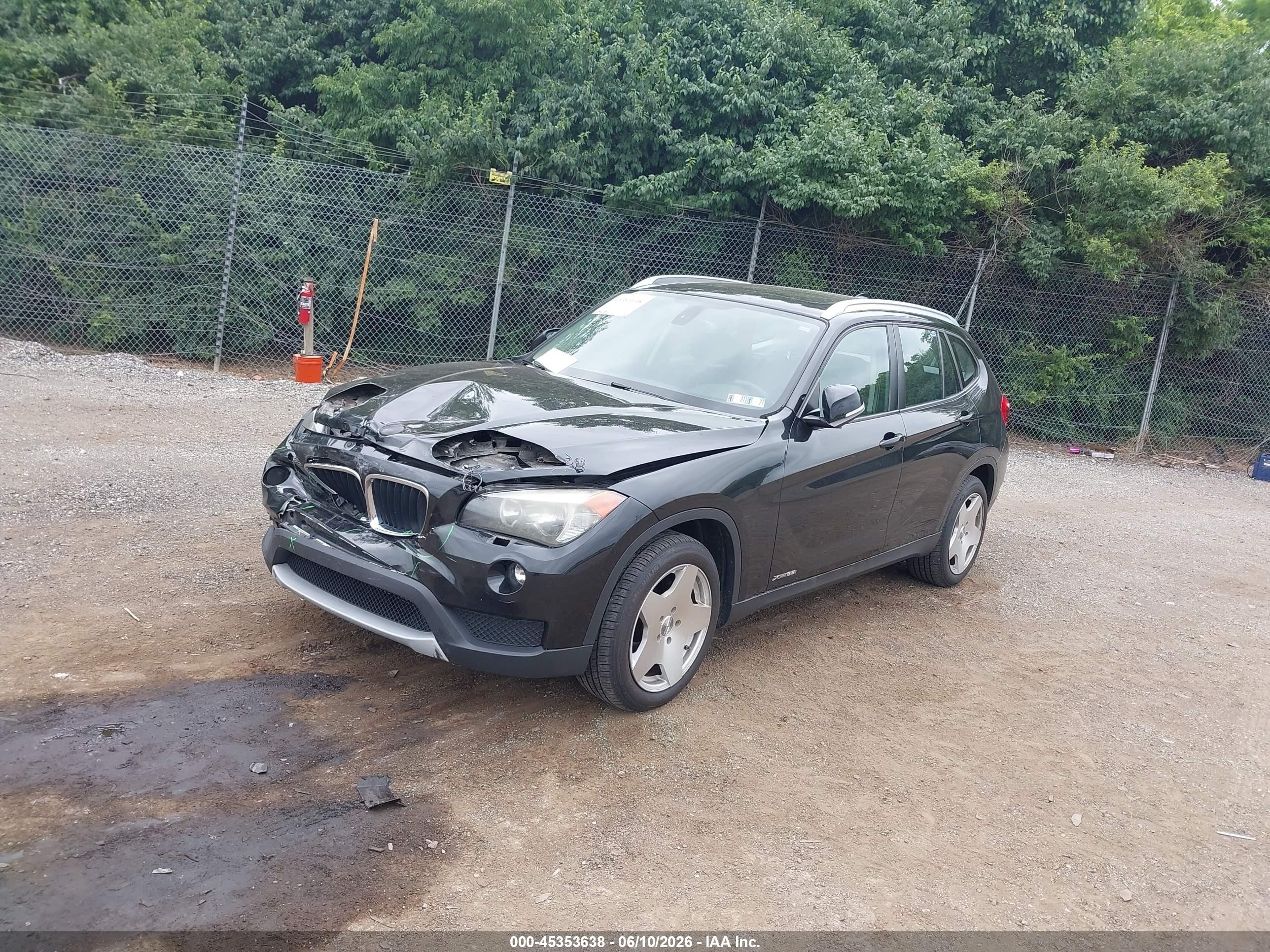 2014 Bmw X1 Xdrive28i Black vin: WBAVL1C58EVY12454
