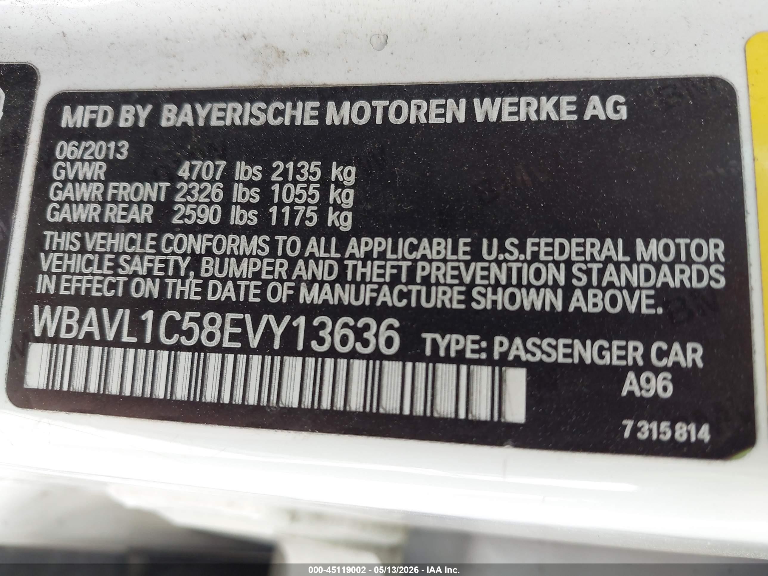 2014 Bmw X1 Xdrive28i White vin: WBAVL1C58EVY13636