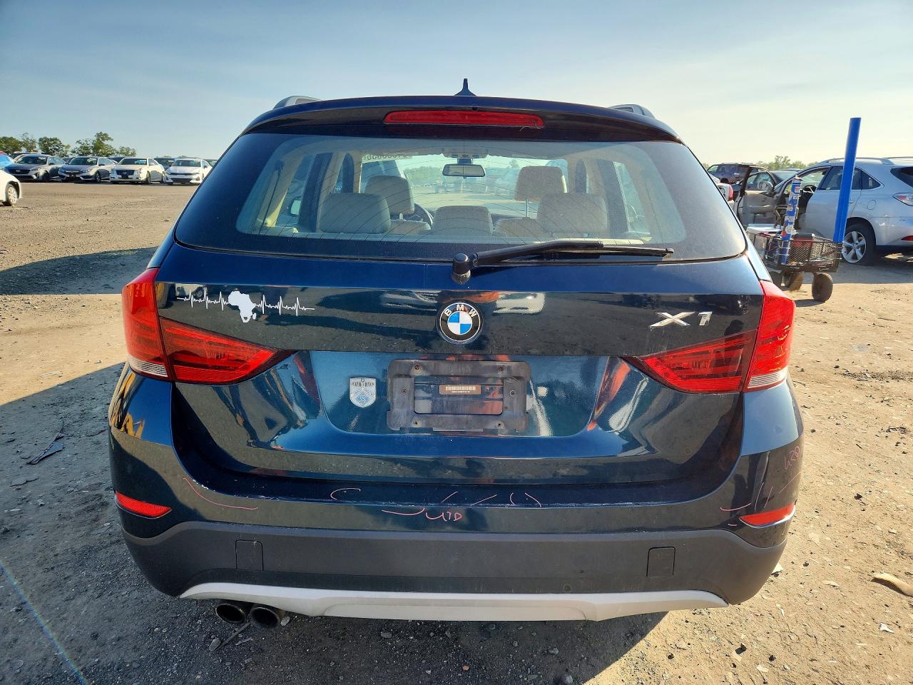 2014 Bmw X1 Xdrive28i Blue vin: WBAVL1C58EVY17170