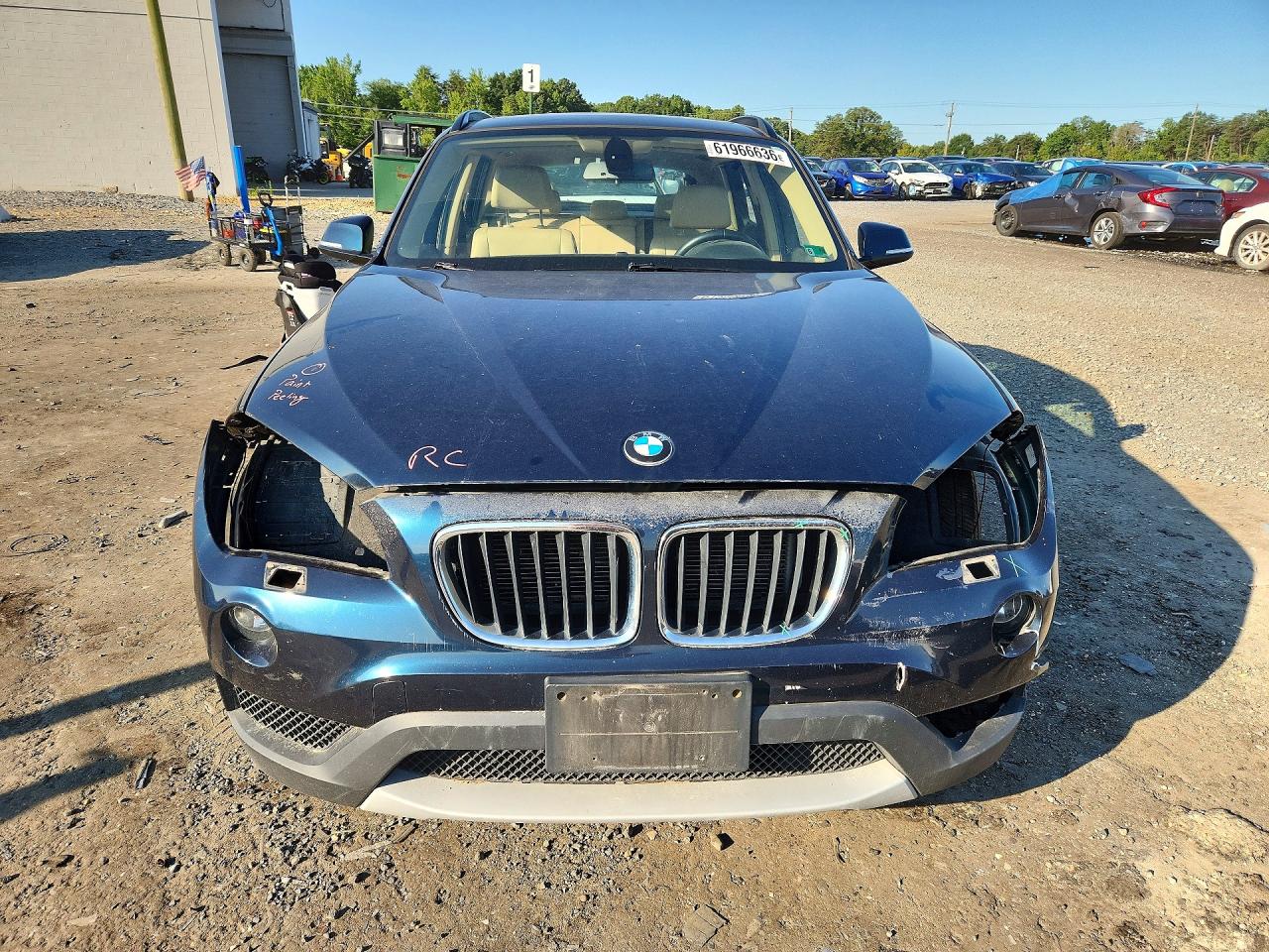 2014 Bmw X1 Xdrive28i Blue vin: WBAVL1C58EVY17170