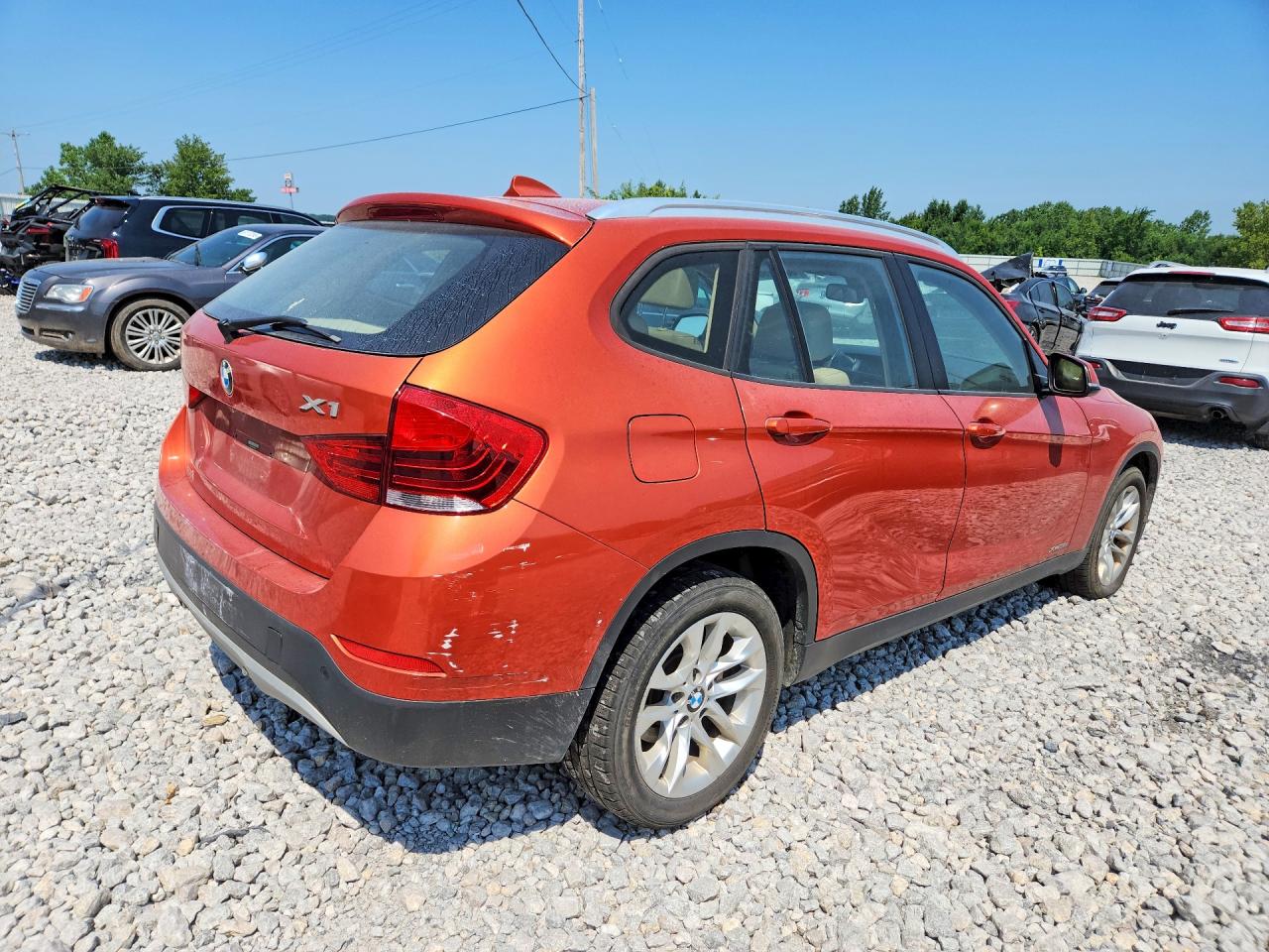 2015 Bmw X1 Xdrive28i Orange vin: WBAVL1C58FVY24623