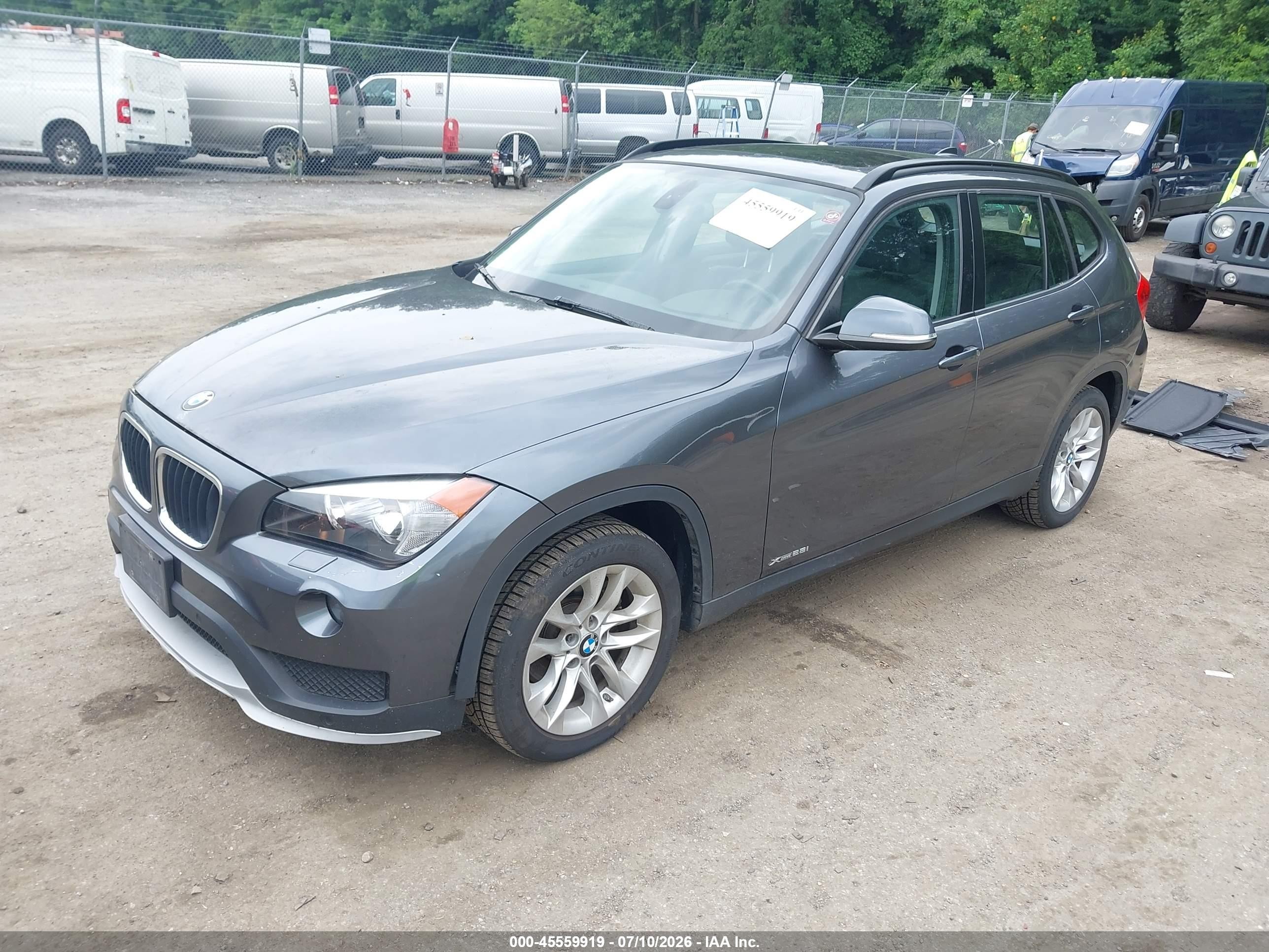 2015 Bmw X1 Xdrive28i Gray vin: WBAVL1C58FVY35301