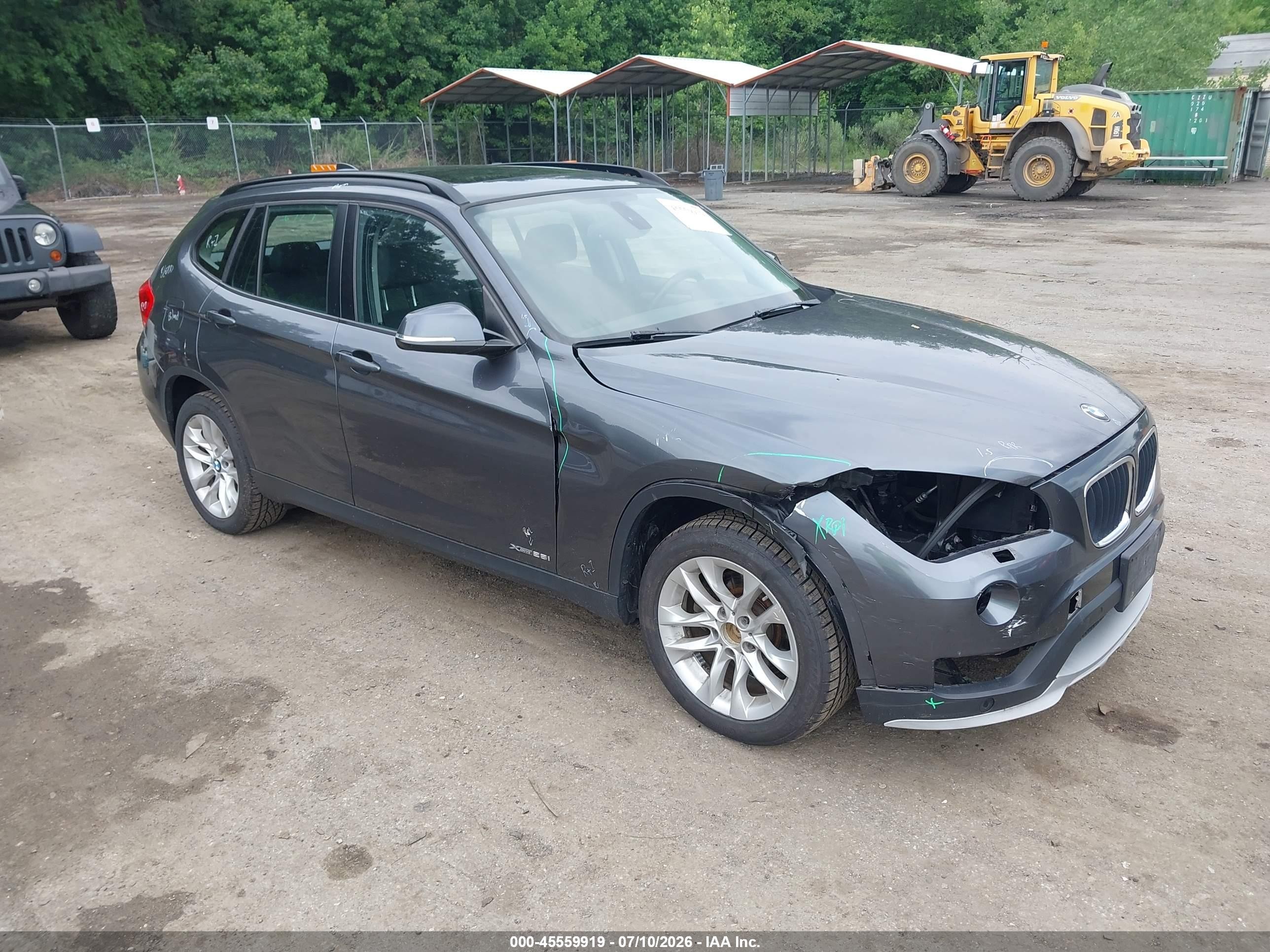 2015 Bmw X1 Xdrive28i Gray vin: WBAVL1C58FVY35301