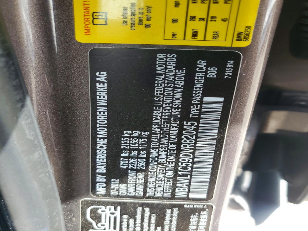 2013 Bmw X1 Xdrive28i Brown vin: WBAVL1C59DVR82045