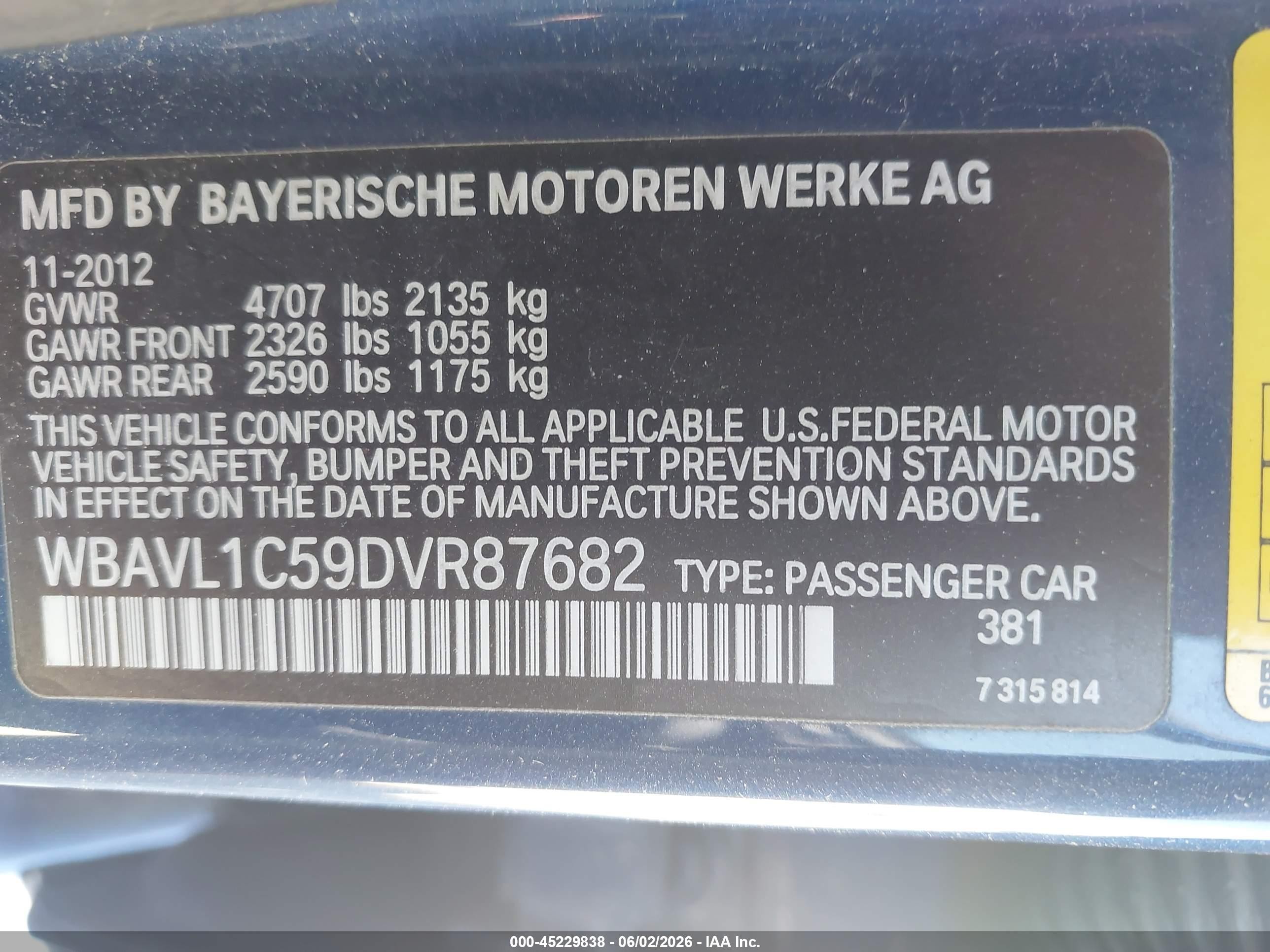 2013 Bmw X1 Xdrive28i Dark Blue vin: WBAVL1C59DVR87682