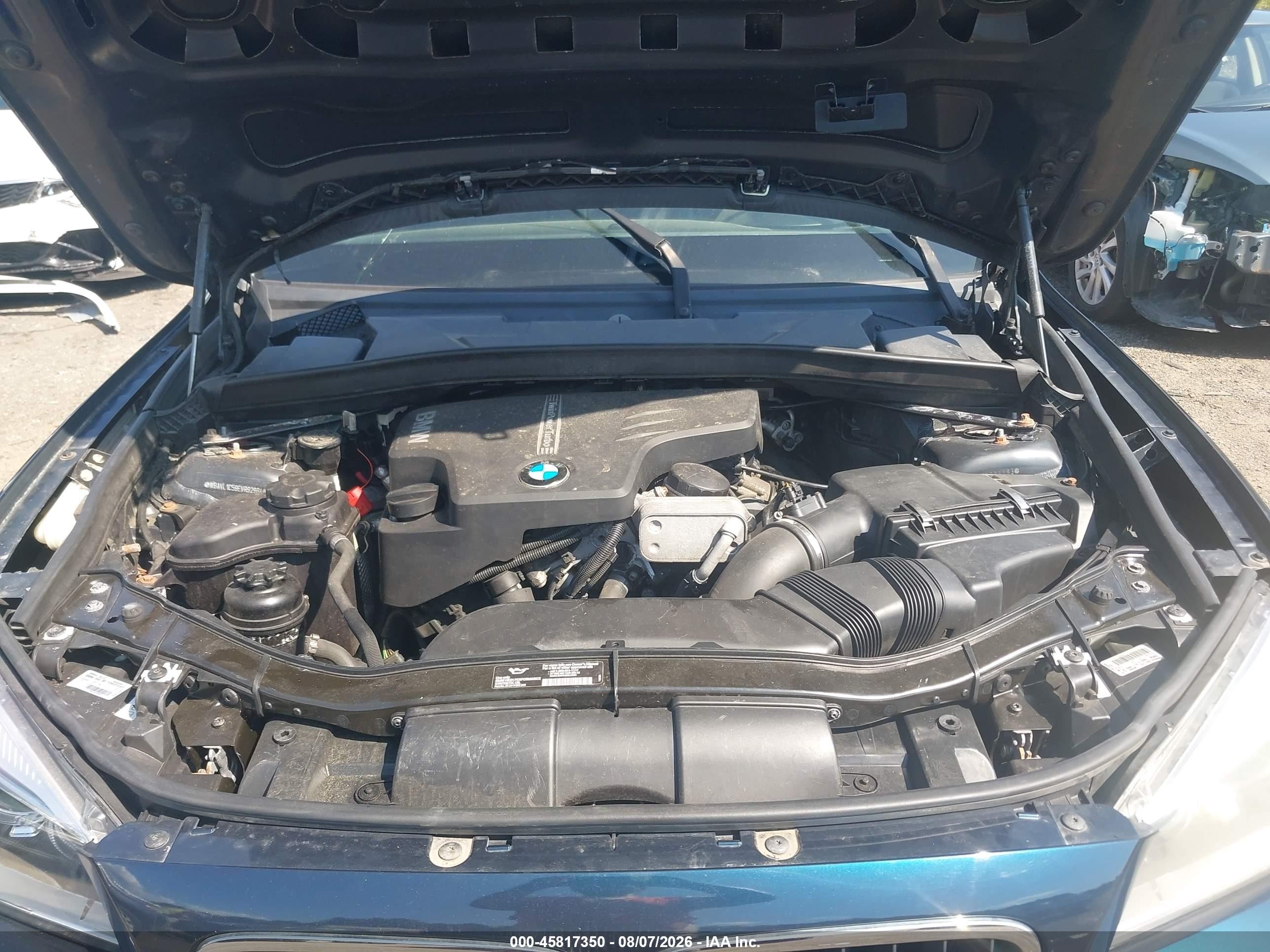 2014 Bmw X1 Xdrive28i Синий vin: WBAVL1C59EVR92964