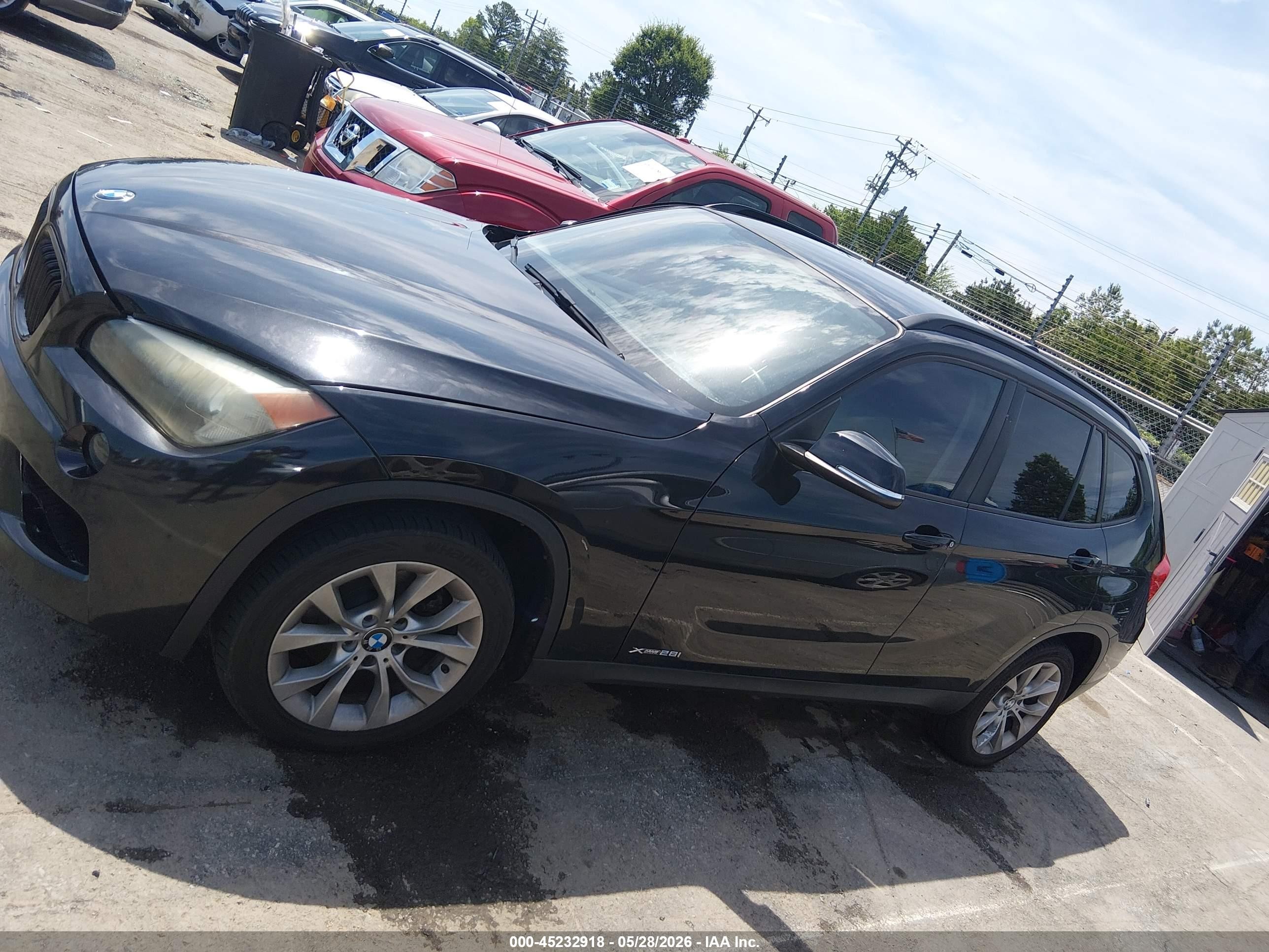 2014 Bmw X1 Xdrive28i Black vin: WBAVL1C59EVY13158