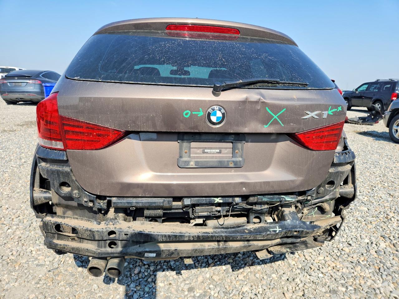 2014 Bmw X1 Xdrive28i Brown vin: WBAVL1C59EVY13337