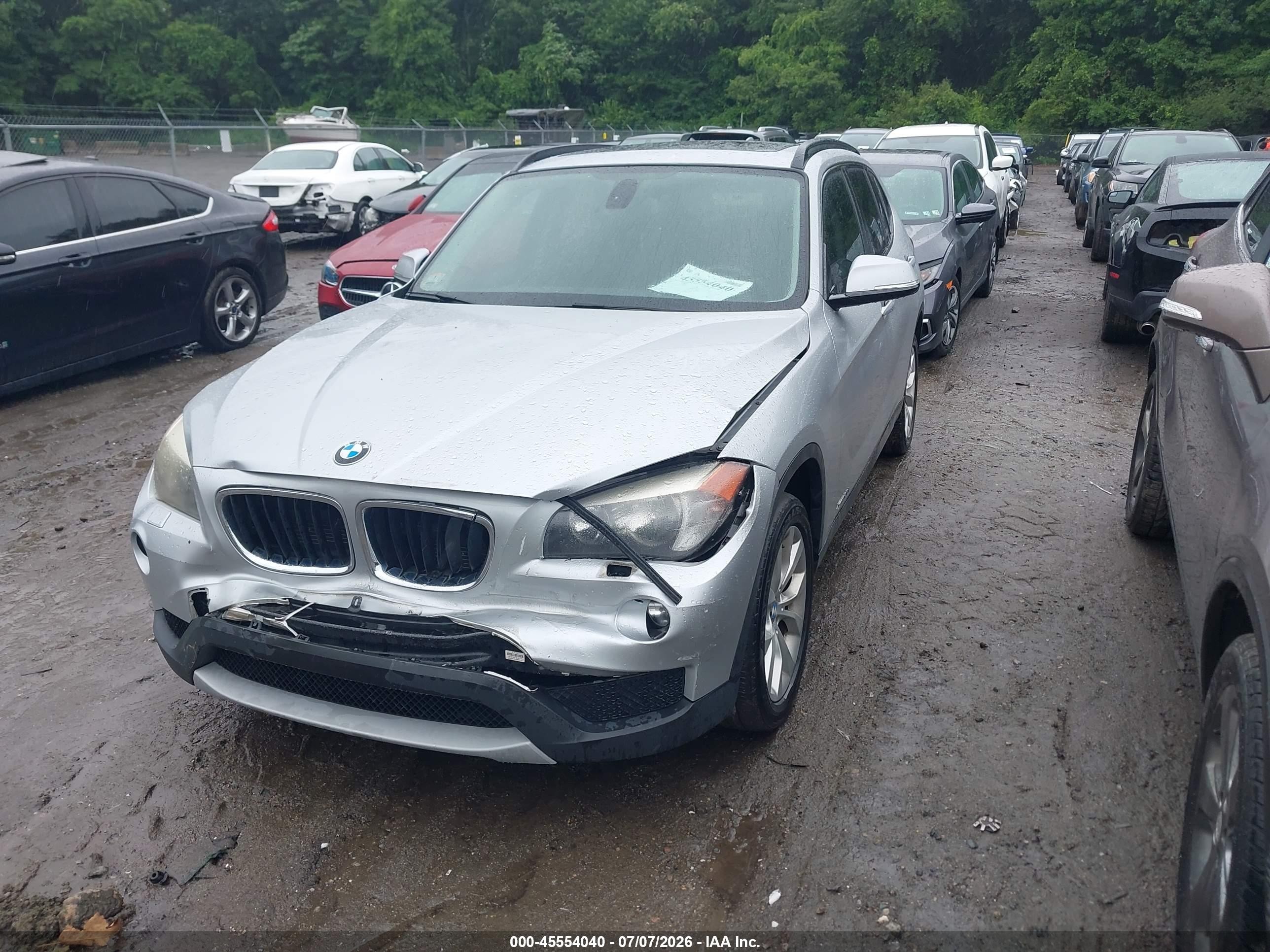 2014 Bmw X1 Xdrive28i Silver vin: WBAVL1C59EVY16447