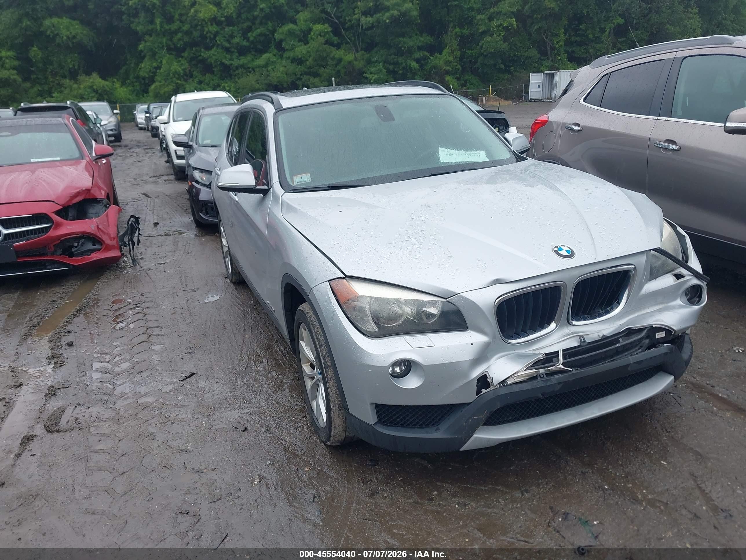 2014 Bmw X1 Xdrive28i Silver vin: WBAVL1C59EVY16447