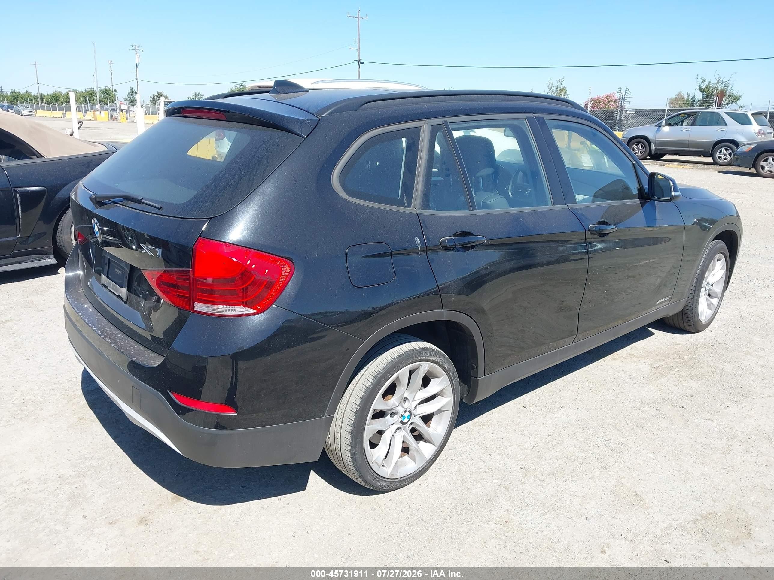 2015 Bmw X1 Xdrive28i Black vin: WBAVL1C59FVY30253