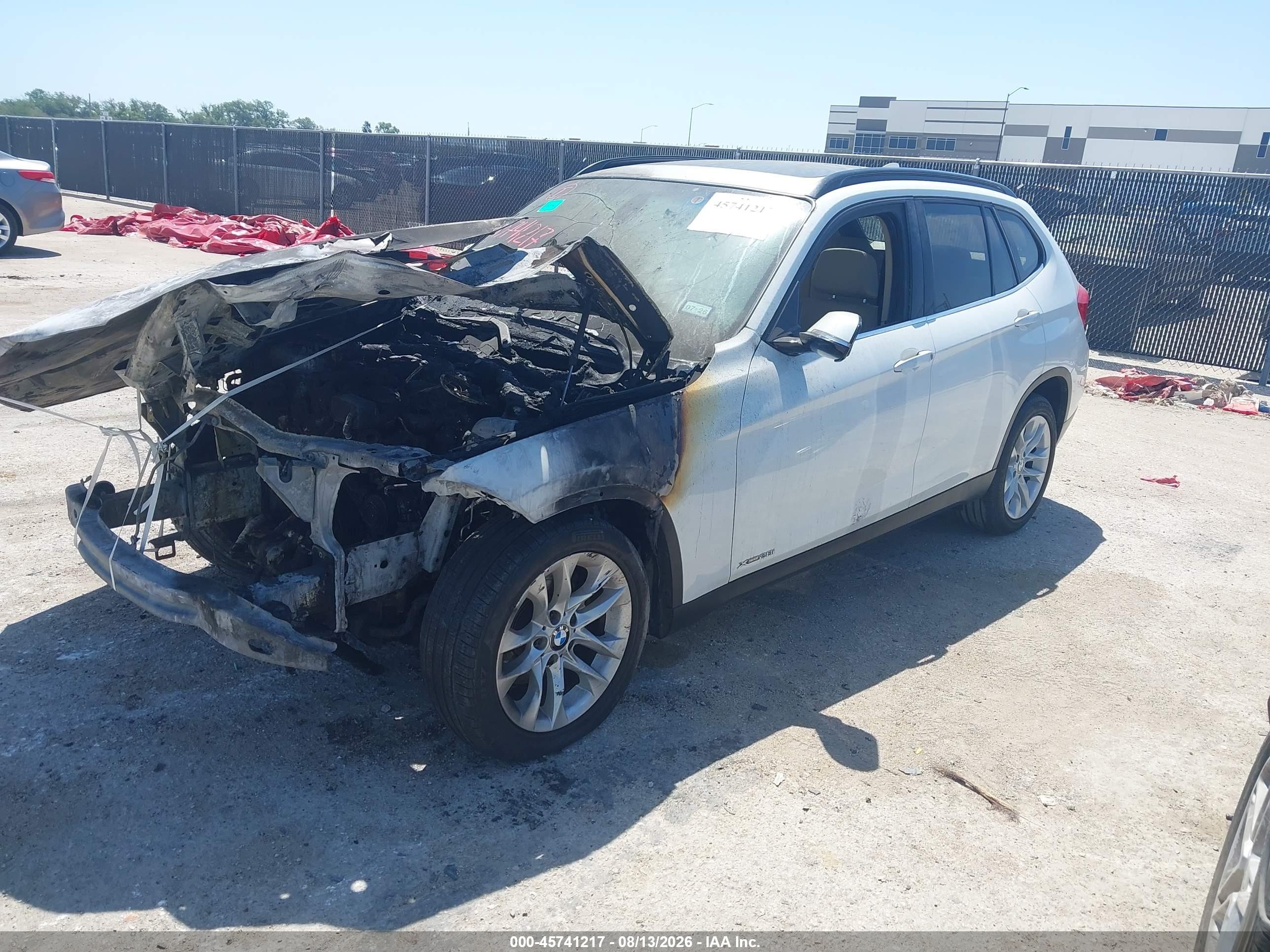 2015 Bmw X1 Xdrive28i White vin: WBAVL1C59FVY37770