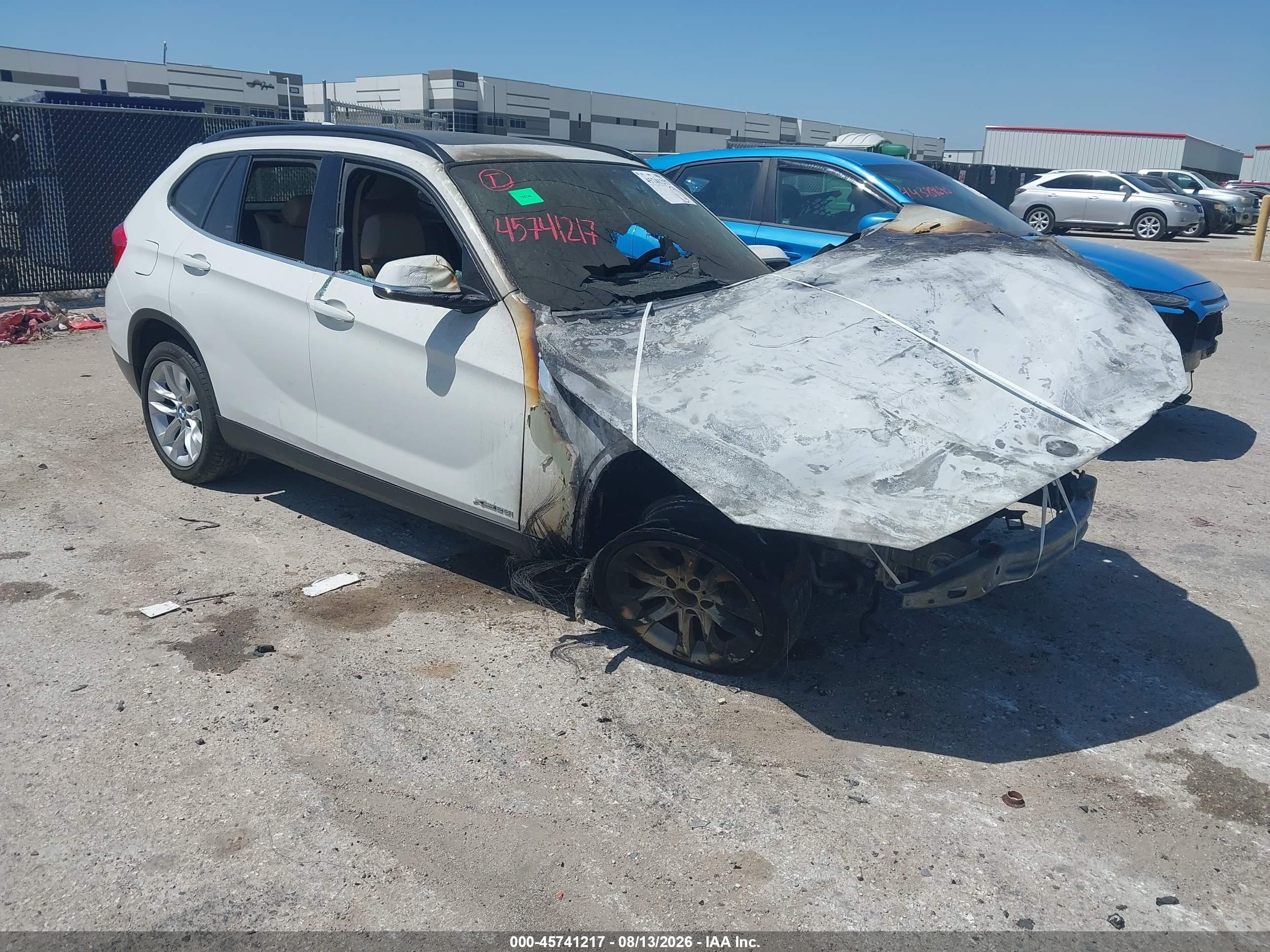 2015 Bmw X1 Xdrive28i White vin: WBAVL1C59FVY37770