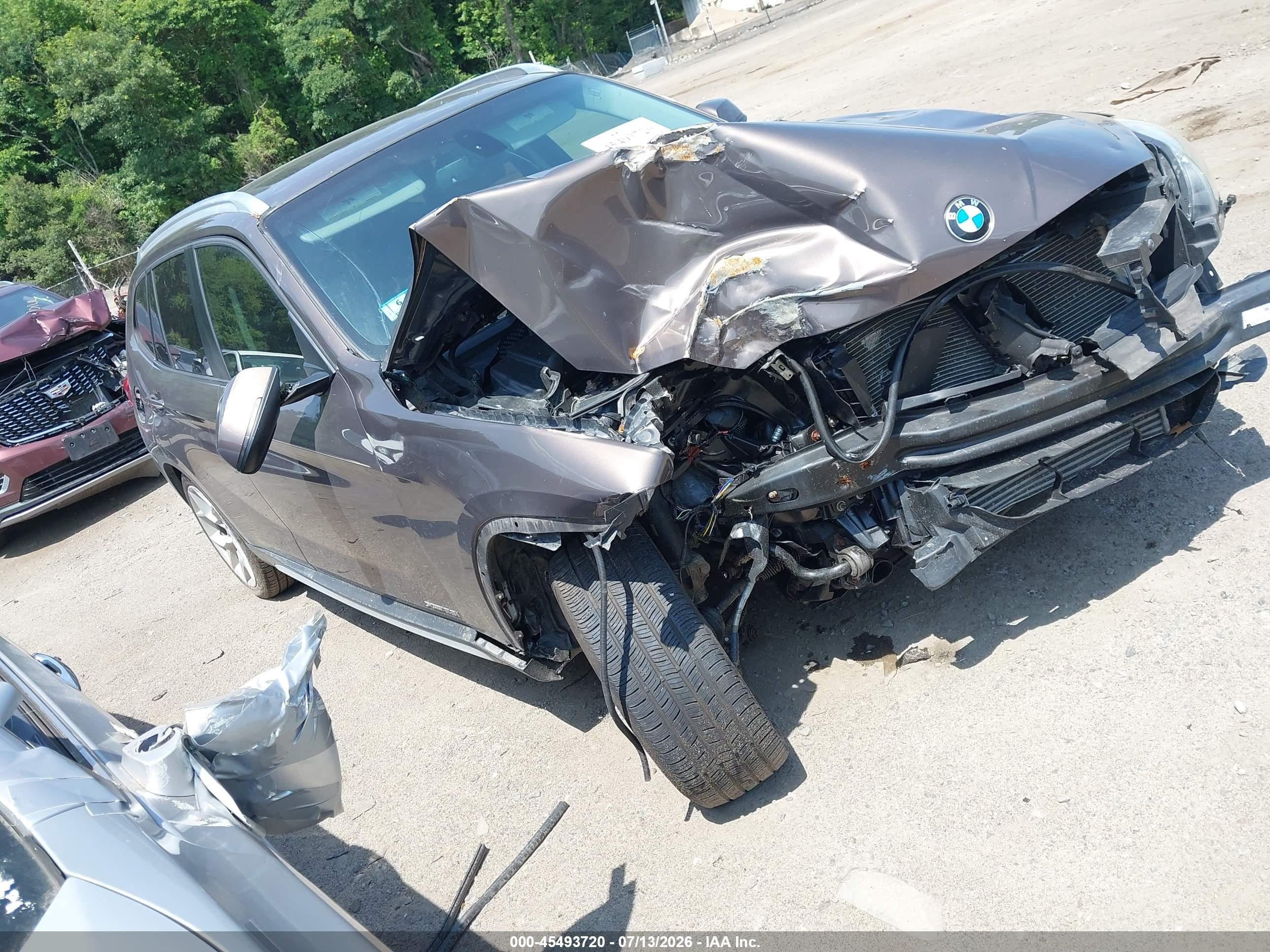 2013 Bmw X1 Xdrive28i Черный vin: WBAVL1C5XDVR84838