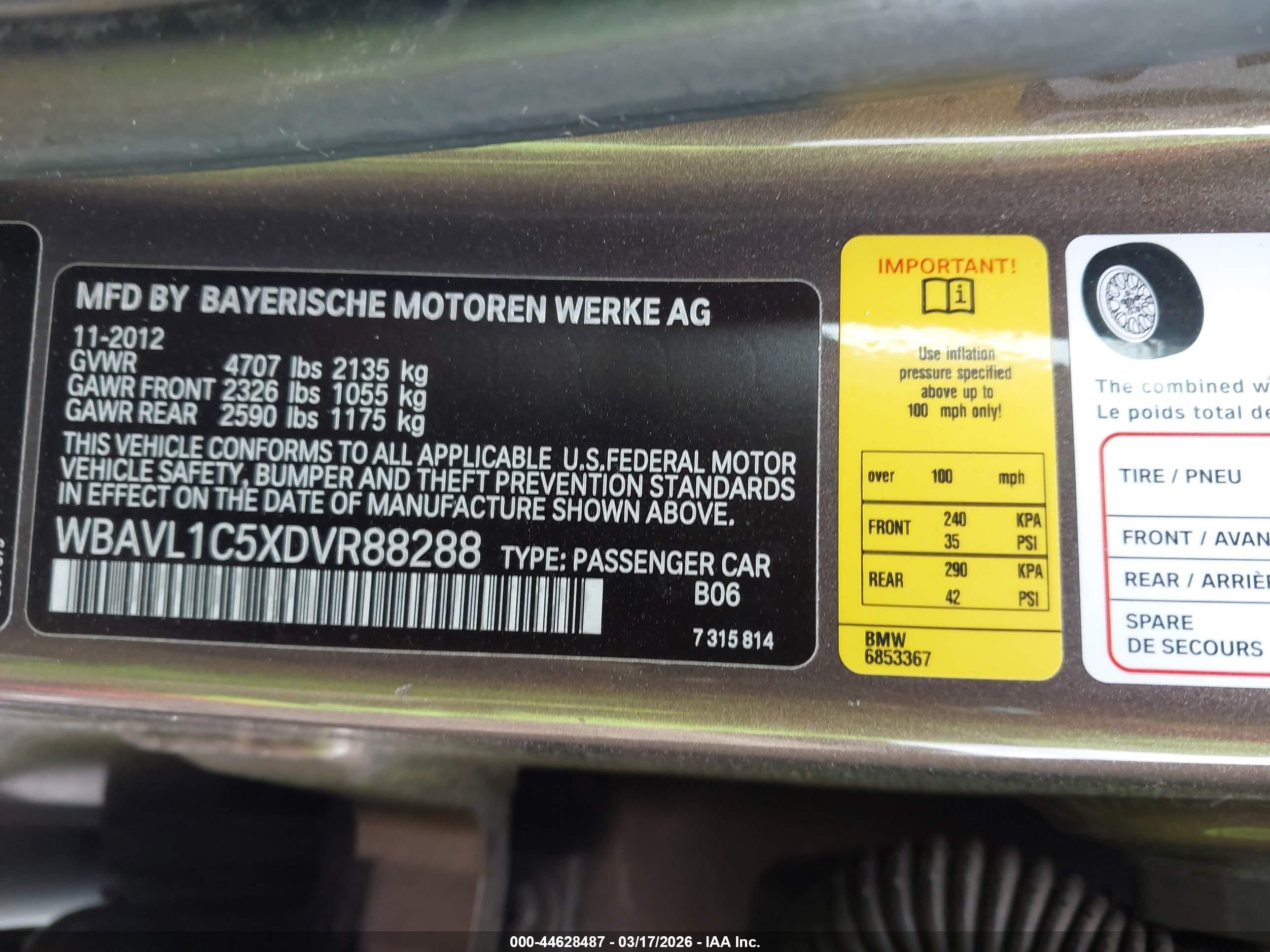 2013 Bmw X1 Xdrive28i Brown vin: WBAVL1C5XDVR88288