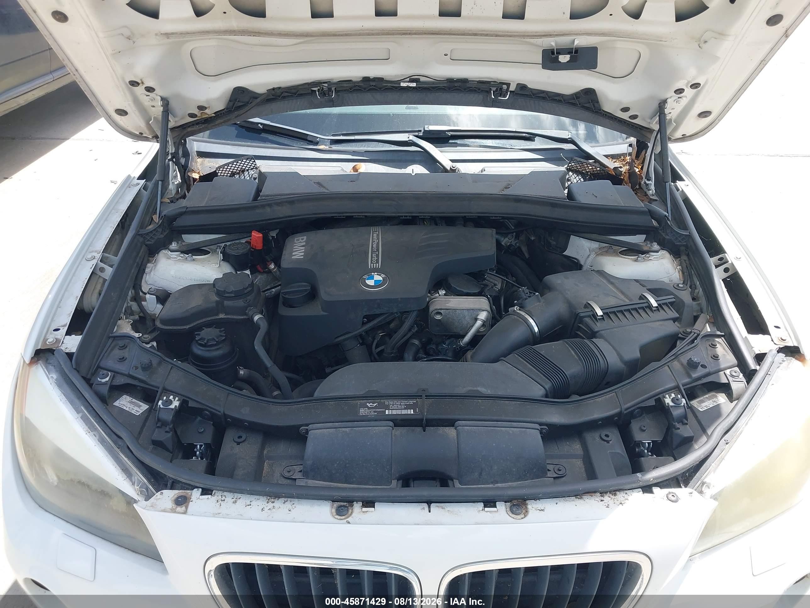 2013 Bmw X1 Xdrive28i White vin: WBAVL1C5XDVR88467