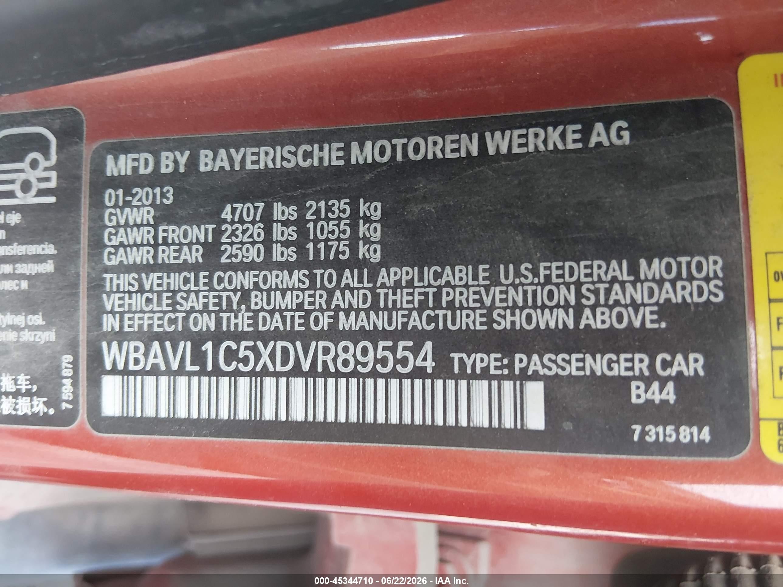2013 Bmw X1 Xdrive28i Orange vin: WBAVL1C5XDVR89554