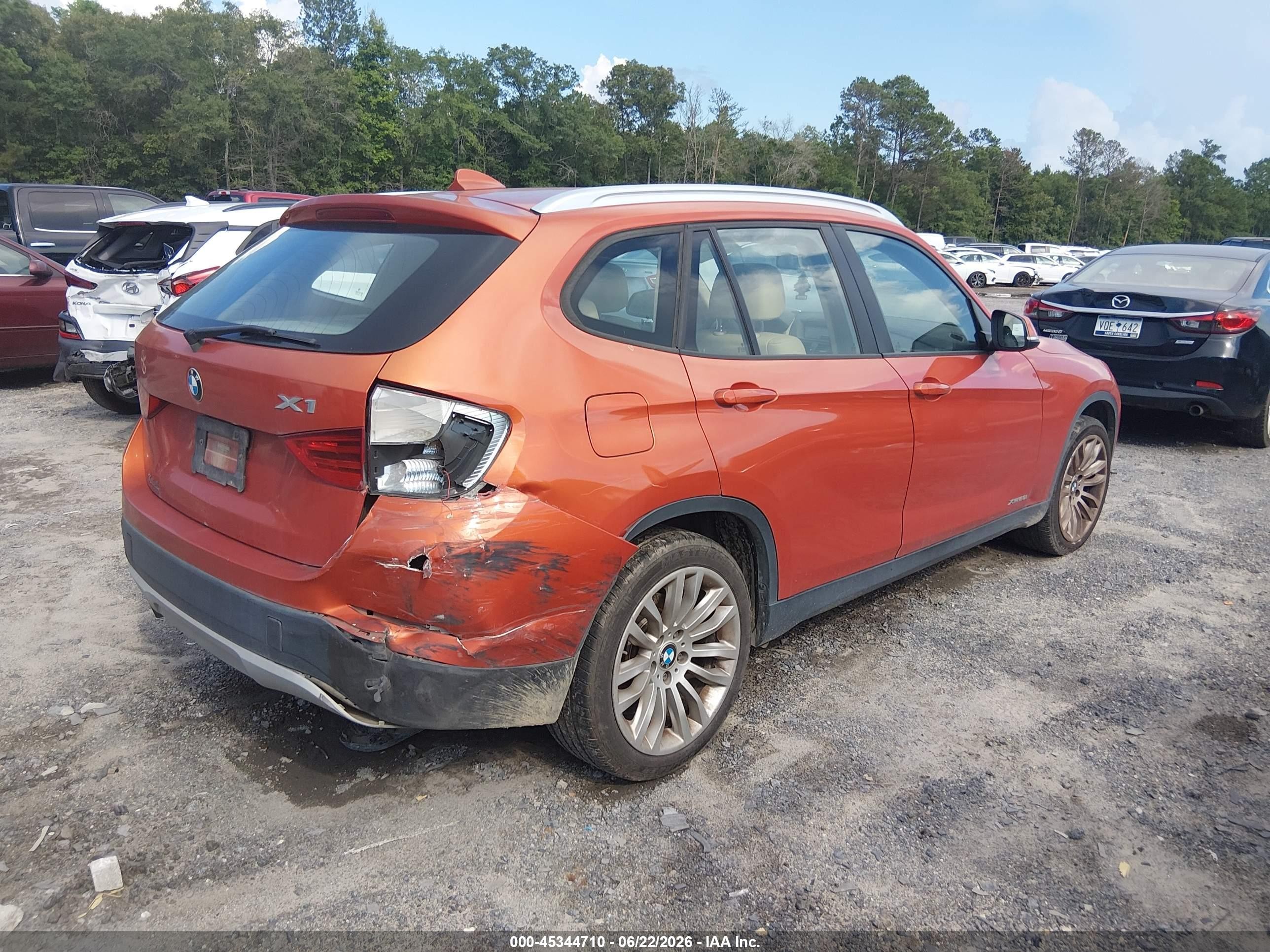 2013 Bmw X1 Xdrive28i Orange vin: WBAVL1C5XDVR89554