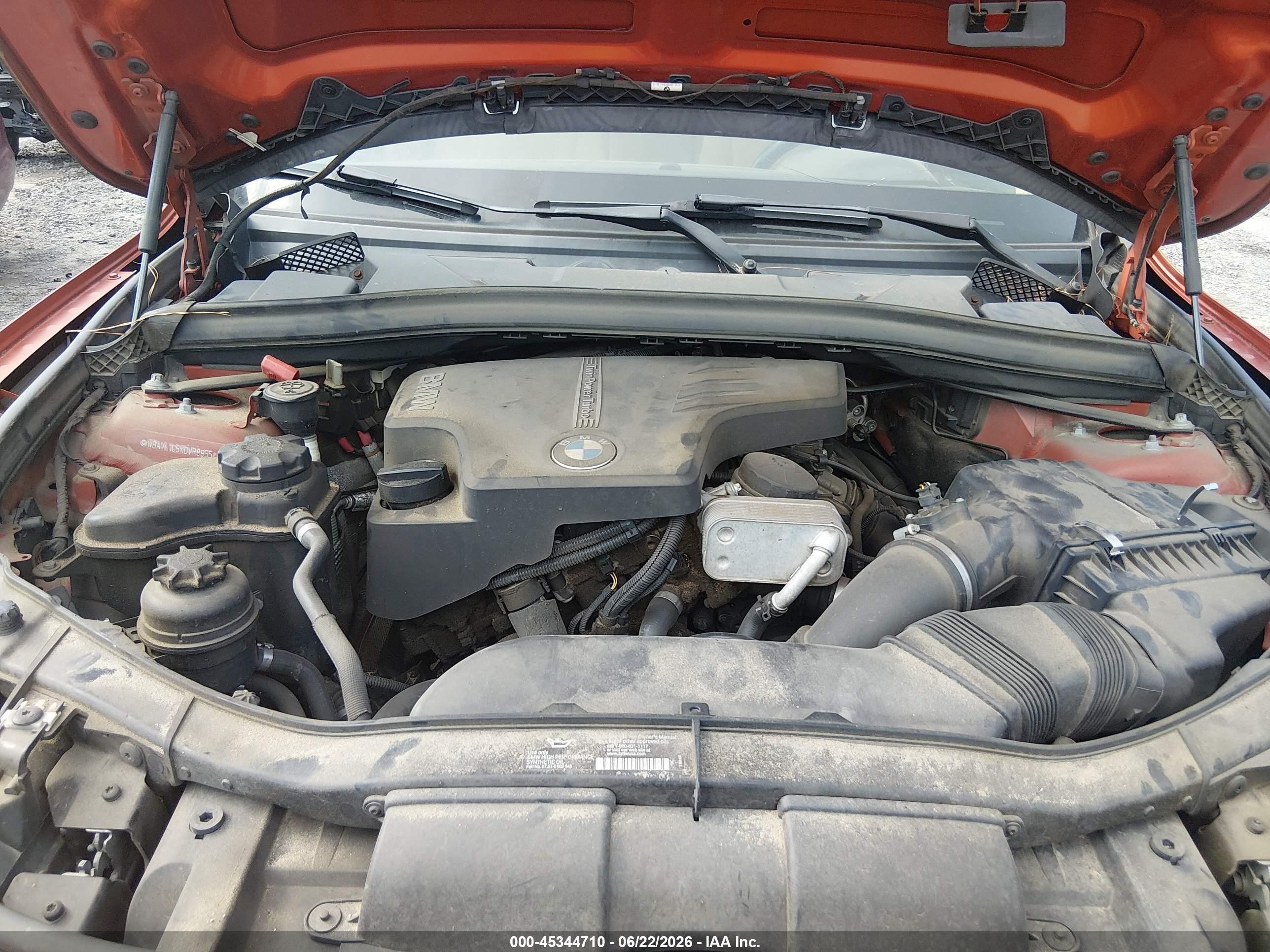 2013 Bmw X1 Xdrive28i Orange vin: WBAVL1C5XDVR89554