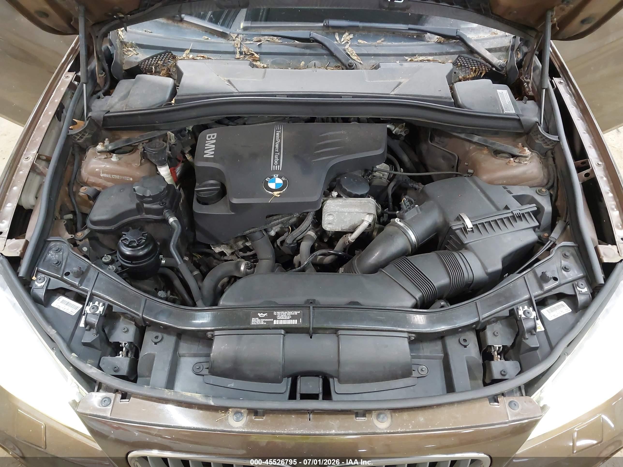 2014 Bmw X1 Xdrive28i Brown vin: WBAVL1C5XEVY11323