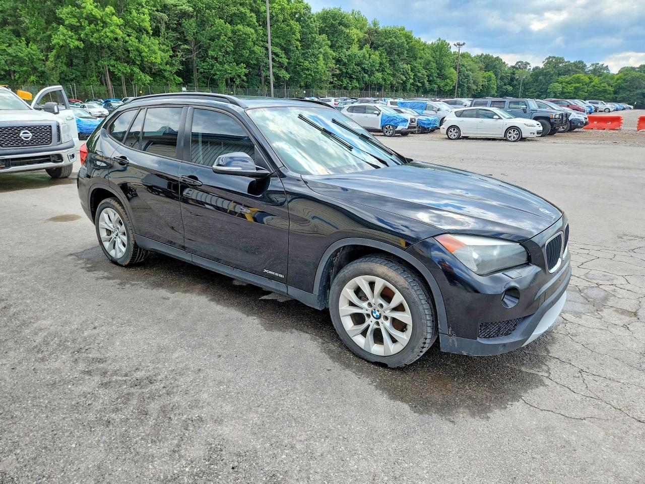 2014 Bmw X1 Xdrive28i Black vin: WBAVL1C5XEVY23553