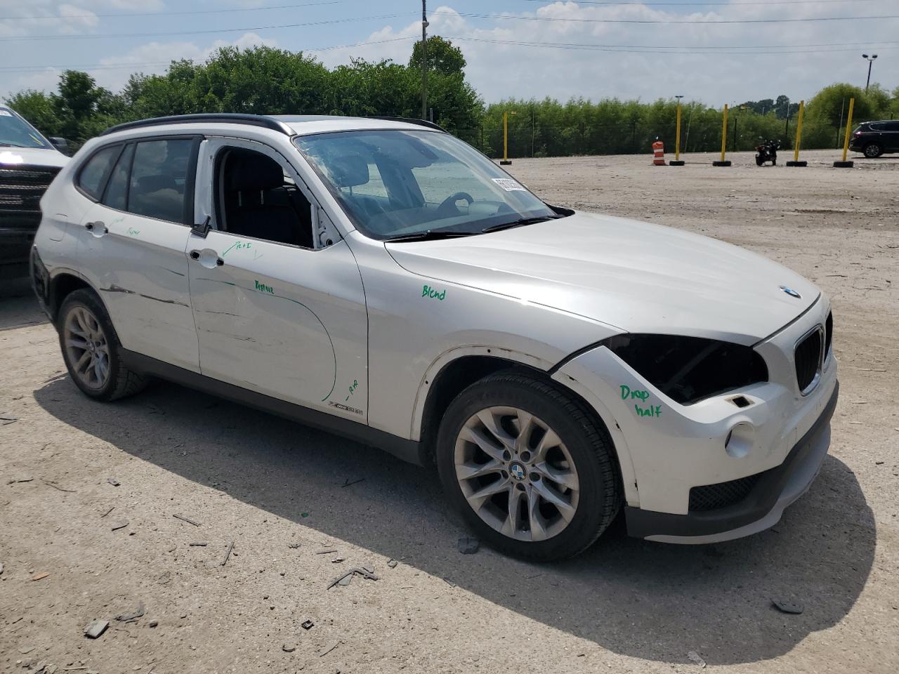 2015 Bmw X1 Xdrive28i White vin: WBAVL1C5XFVY30603