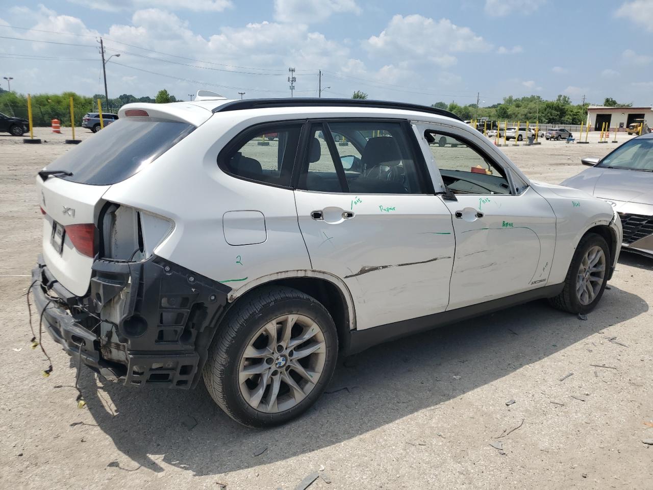 2015 Bmw X1 Xdrive28i White vin: WBAVL1C5XFVY30603