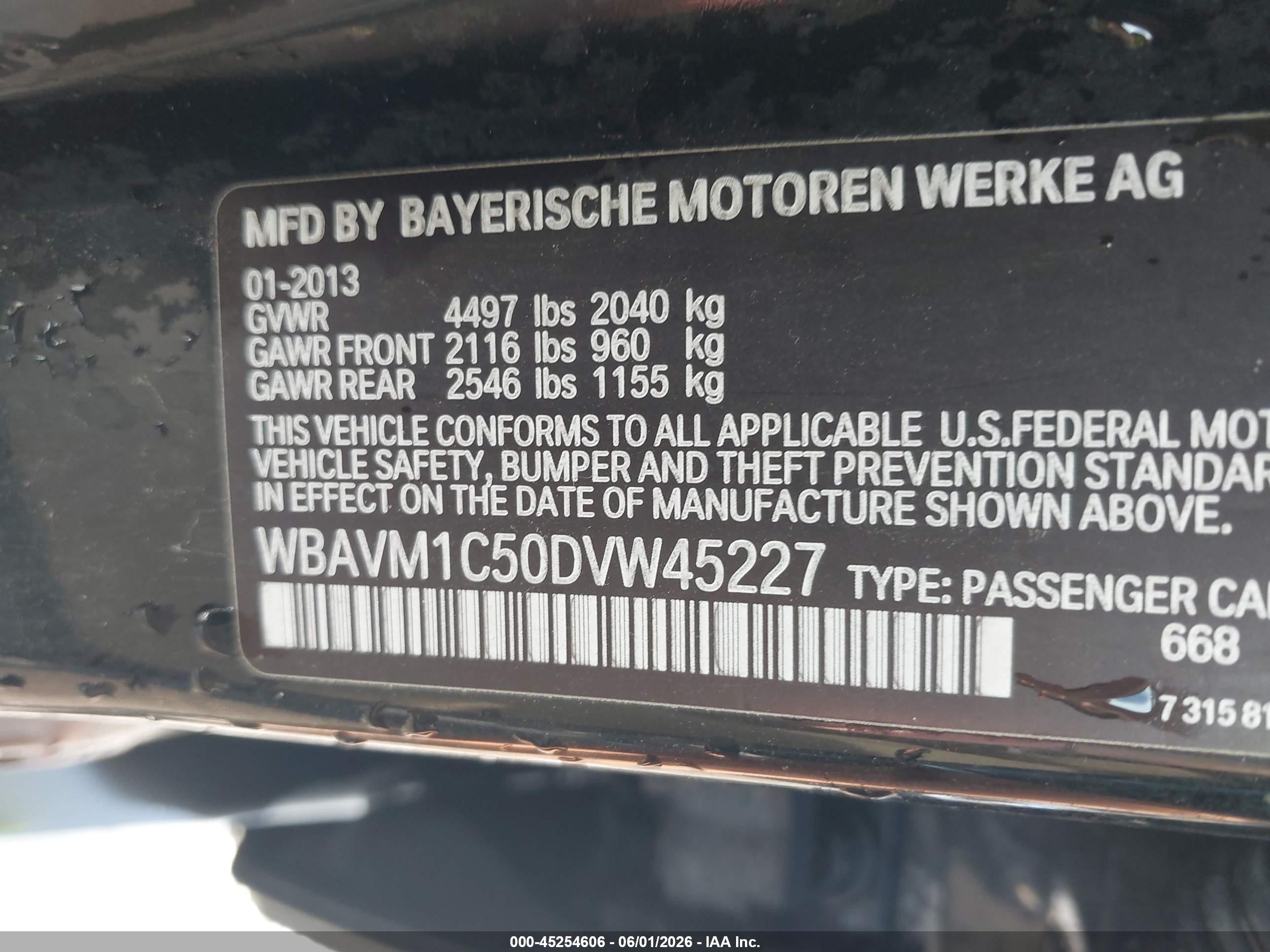 2013 Bmw X1 Sdrive28i Black vin: WBAVM1C50DVW45227