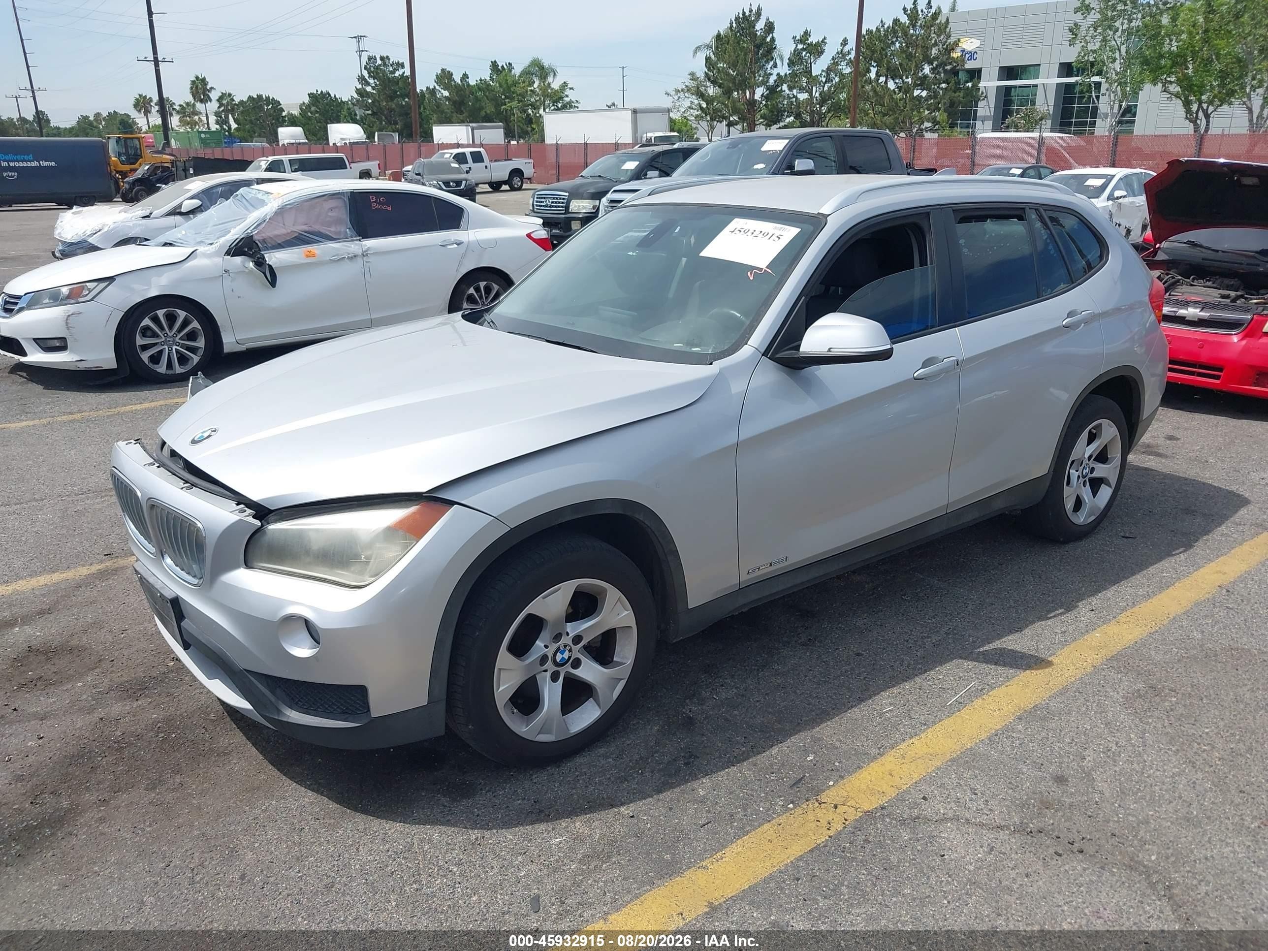2014 Bmw X1 Sdrive28i Silver vin: WBAVM1C50EVW51708