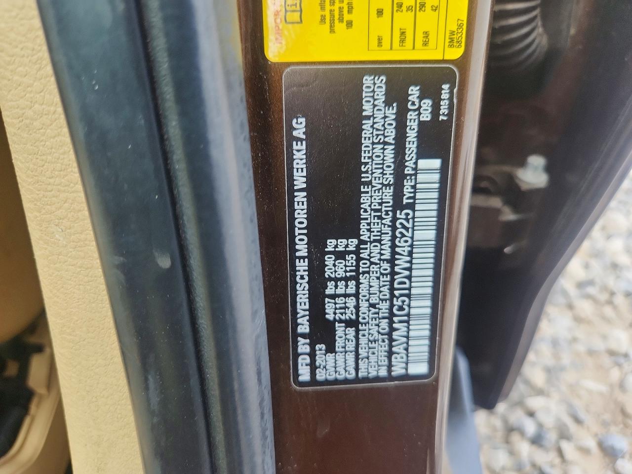 2013 Bmw X1 Sdrive28i Brown vin: WBAVM1C51DVW46225