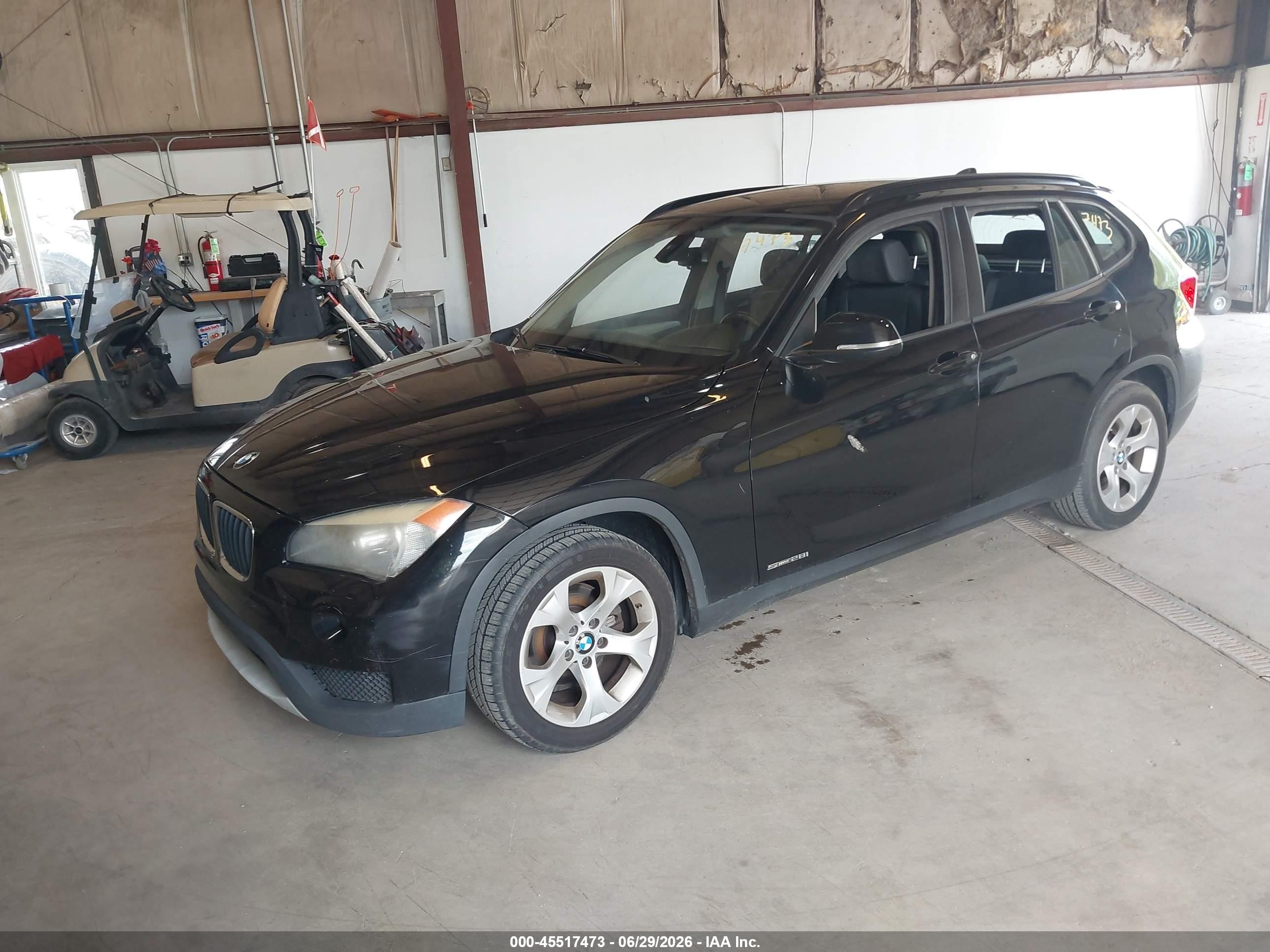 2014 Bmw X1 Sdrive28i Black vin: WBAVM1C52EVW49149