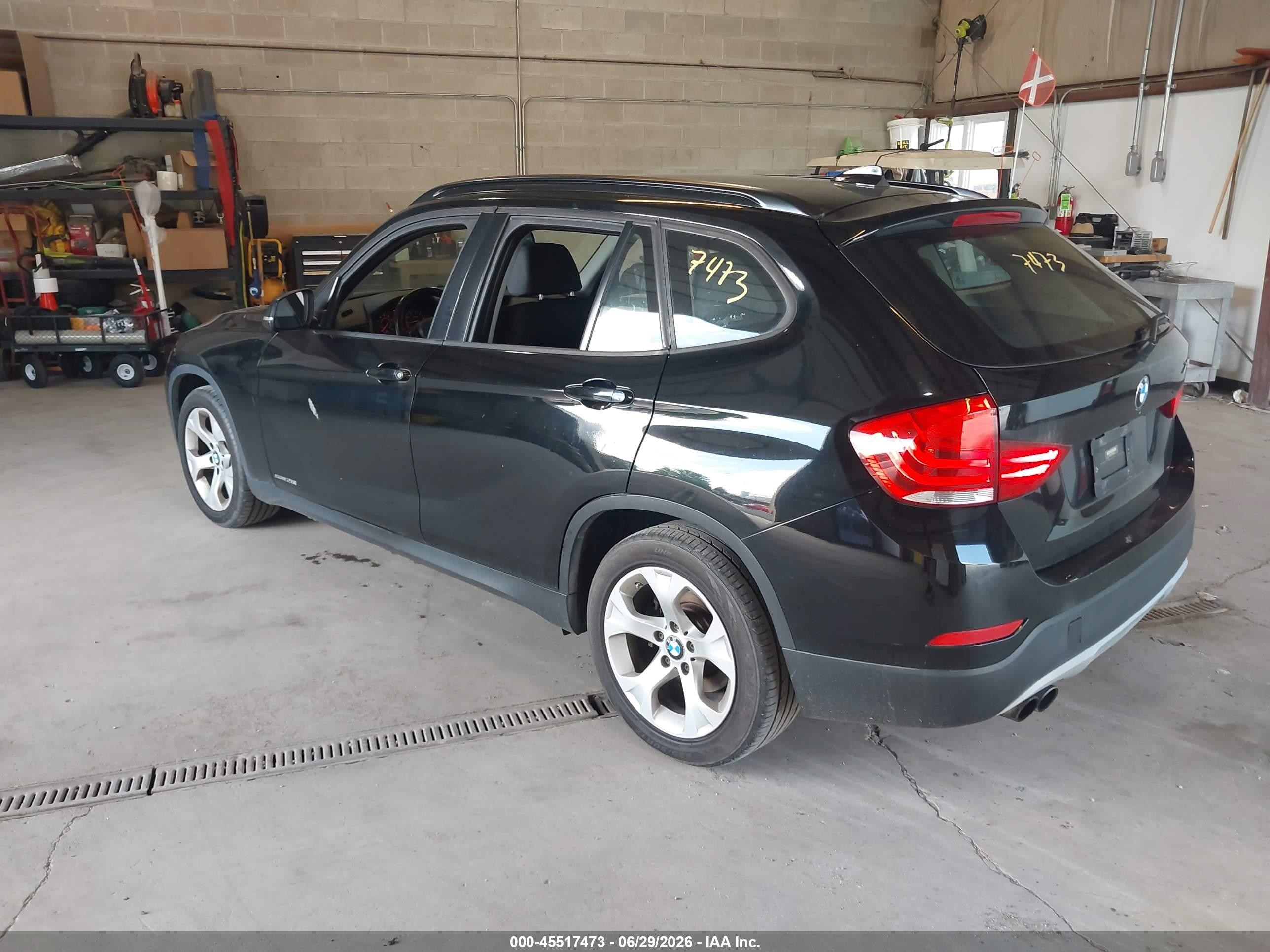 2014 Bmw X1 Sdrive28i Black vin: WBAVM1C52EVW49149