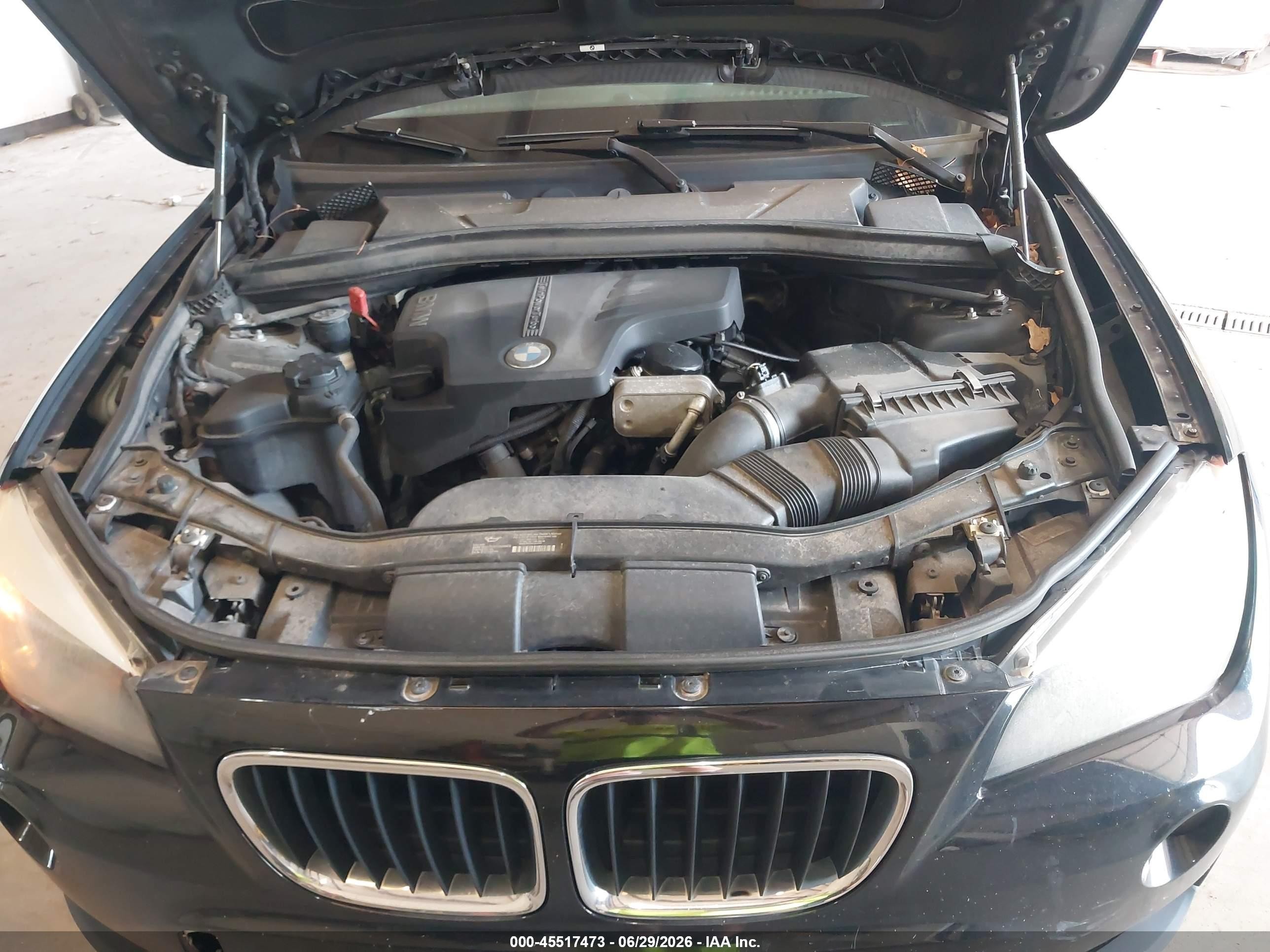 2014 Bmw X1 Sdrive28i Black vin: WBAVM1C52EVW49149