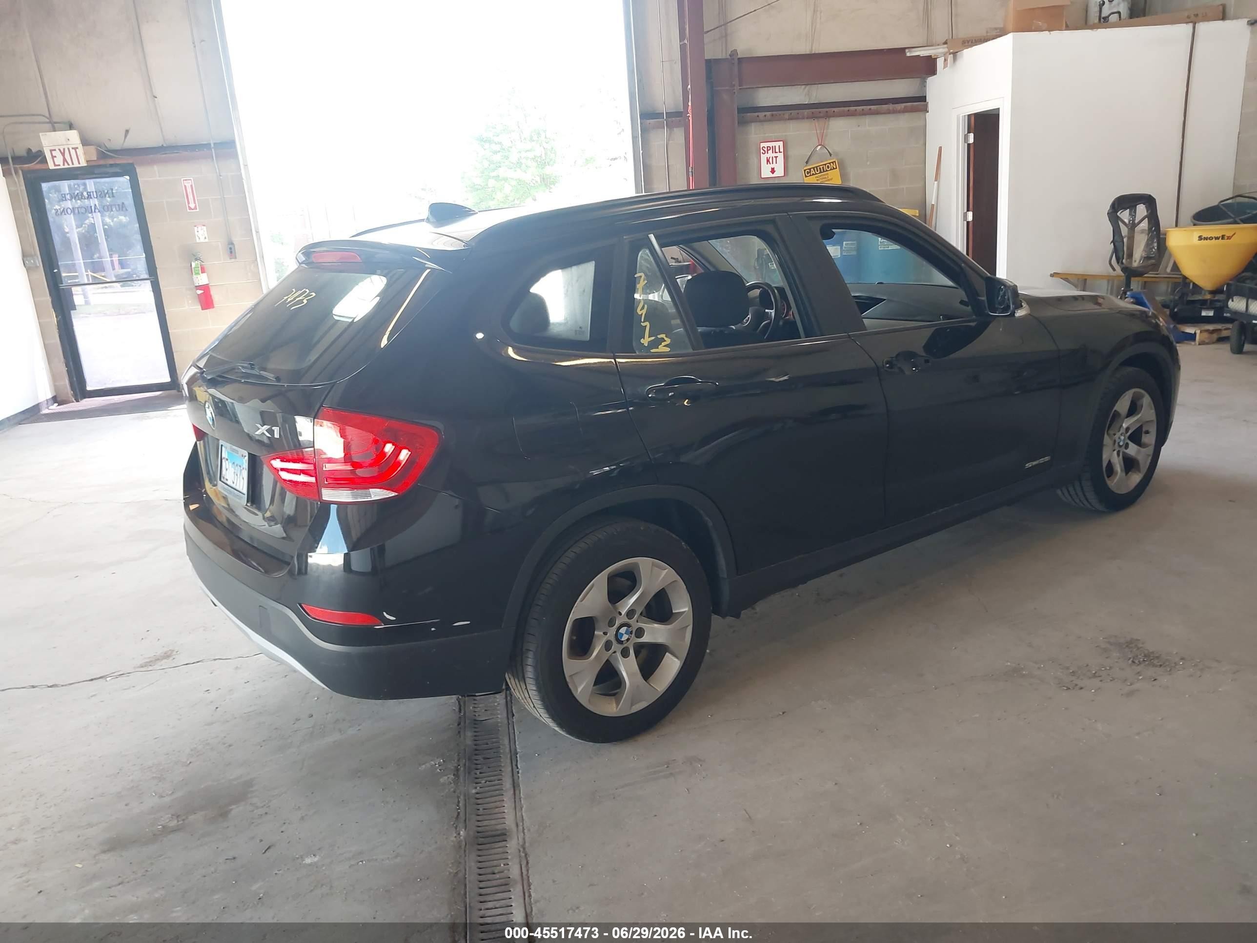 2014 Bmw X1 Sdrive28i Black vin: WBAVM1C52EVW49149